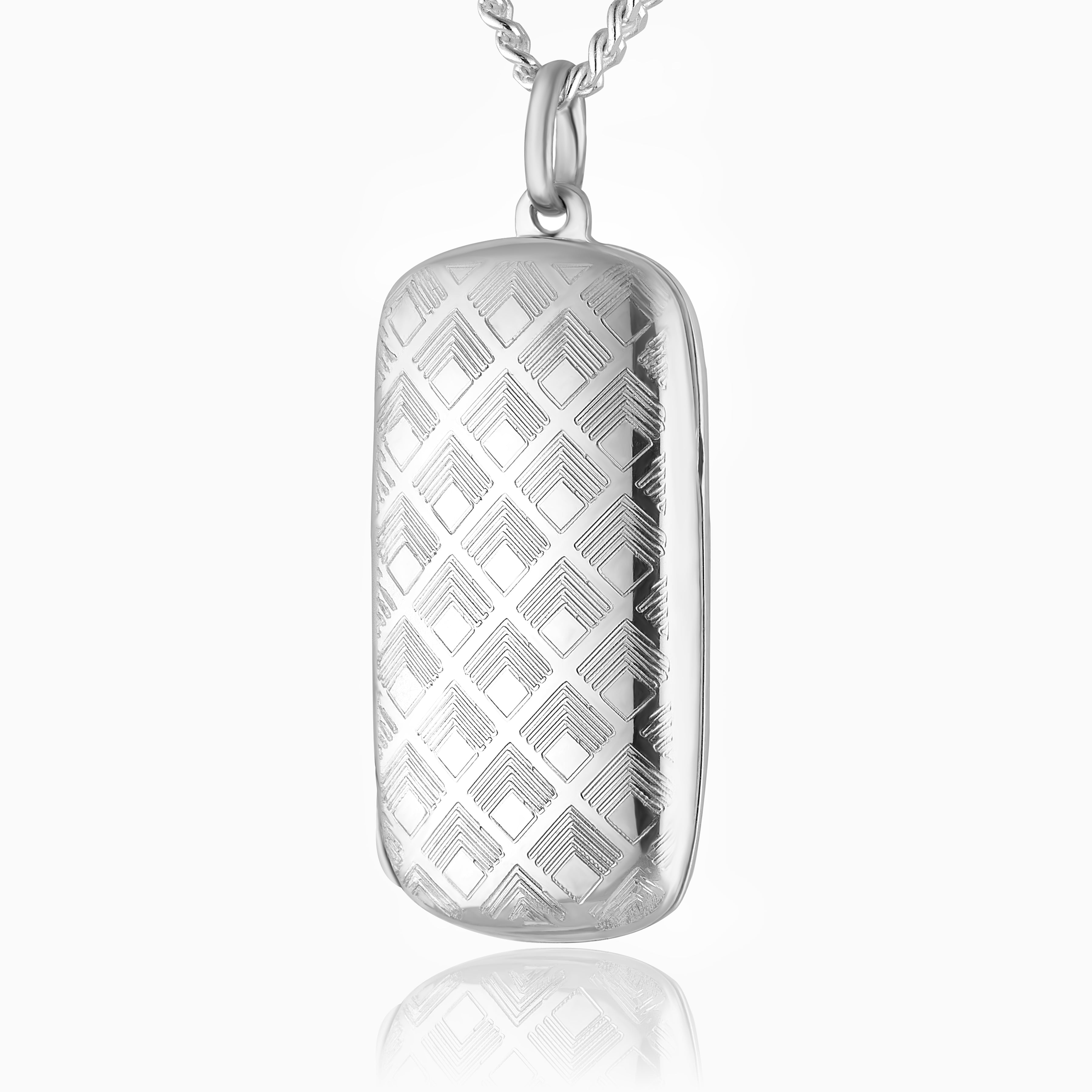 Product title: Men's Shadowlight Dog Tag Locket, product type: Locket