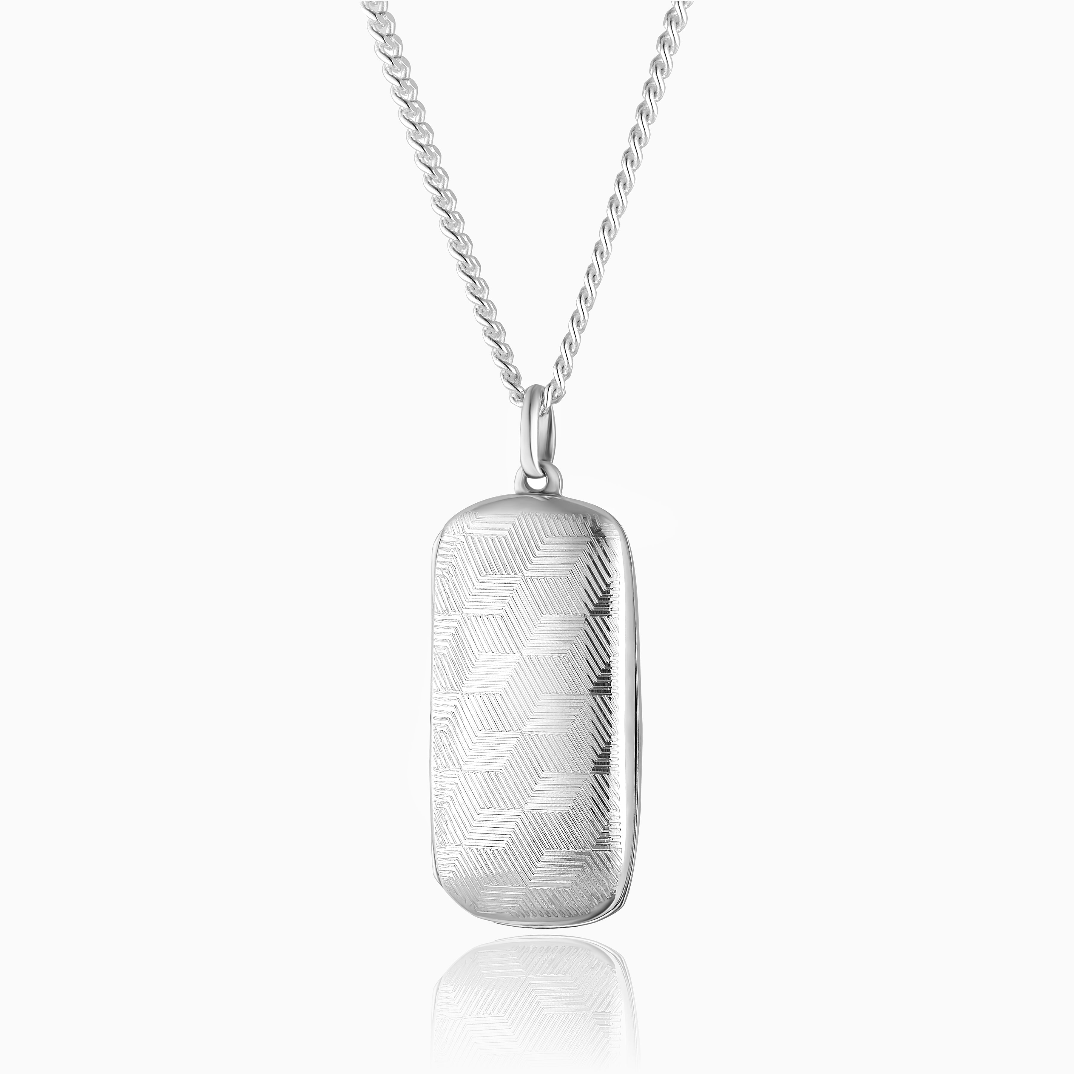Product title: Men's Contemporary Dog Tag Locket, product type: Locket