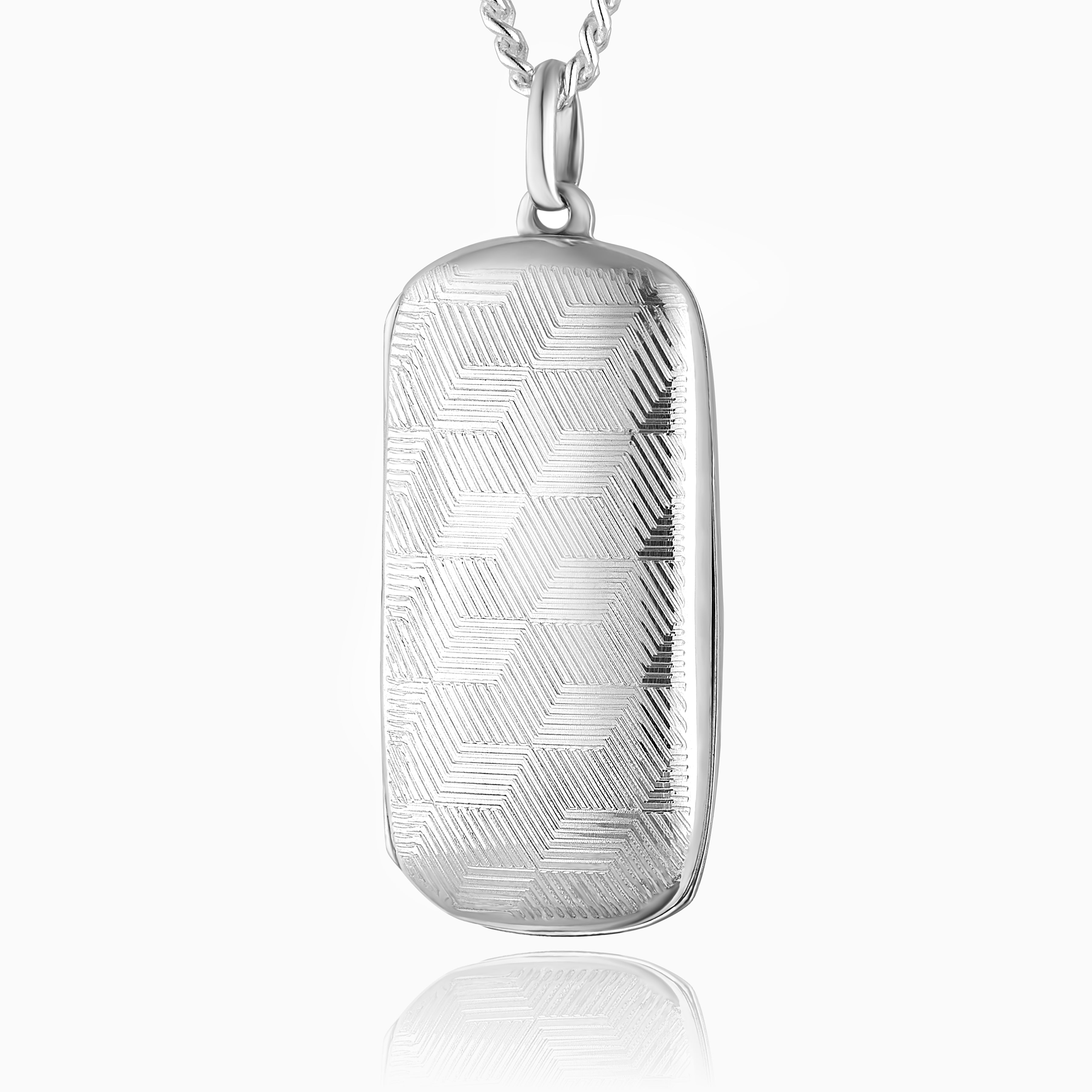 Product title: Men's Contemporary Dog Tag Locket, product type: Locket