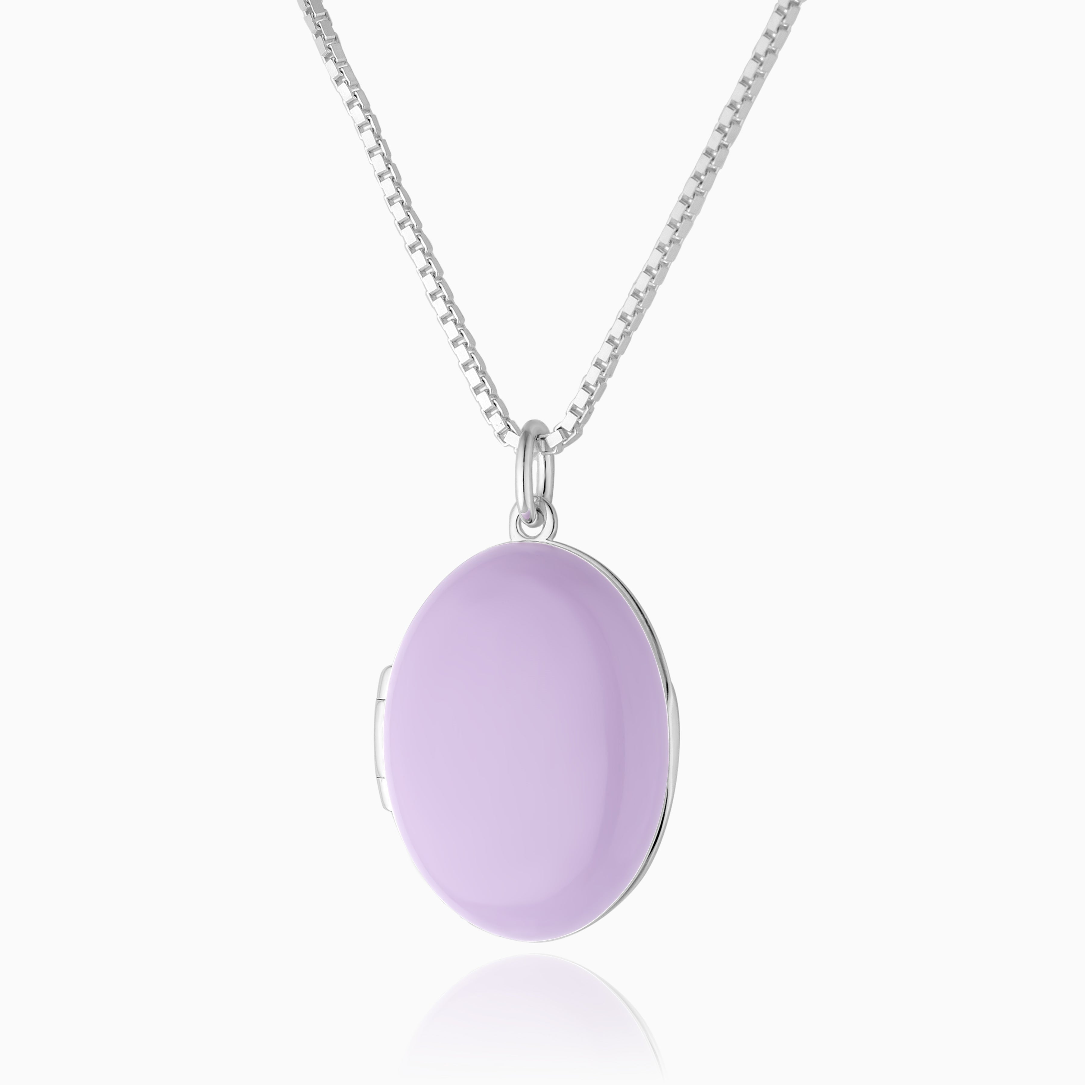 Product title: Lavender Enamel Locket, product type: Locket