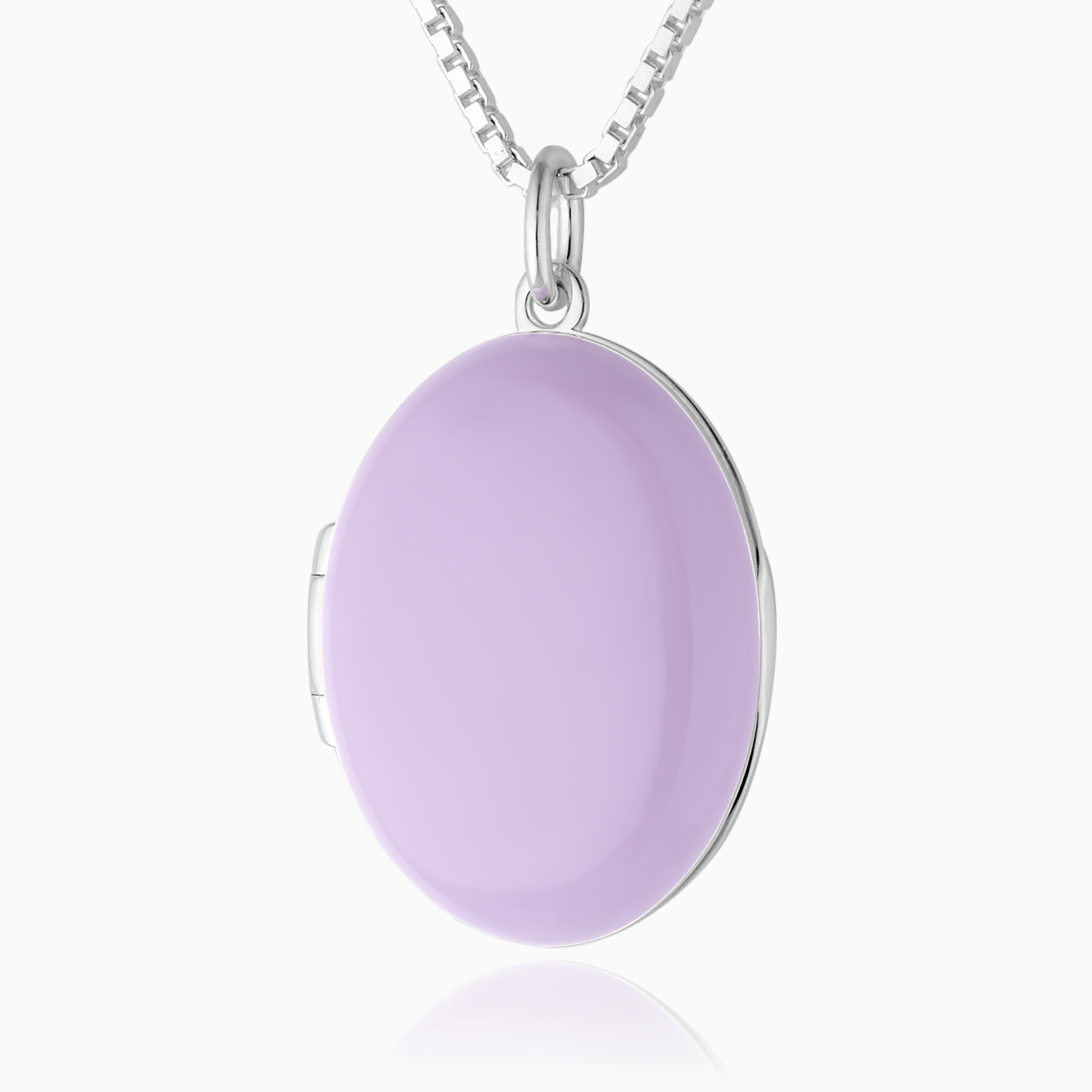 Product title: Lavender Enamel Locket, product type: Locket