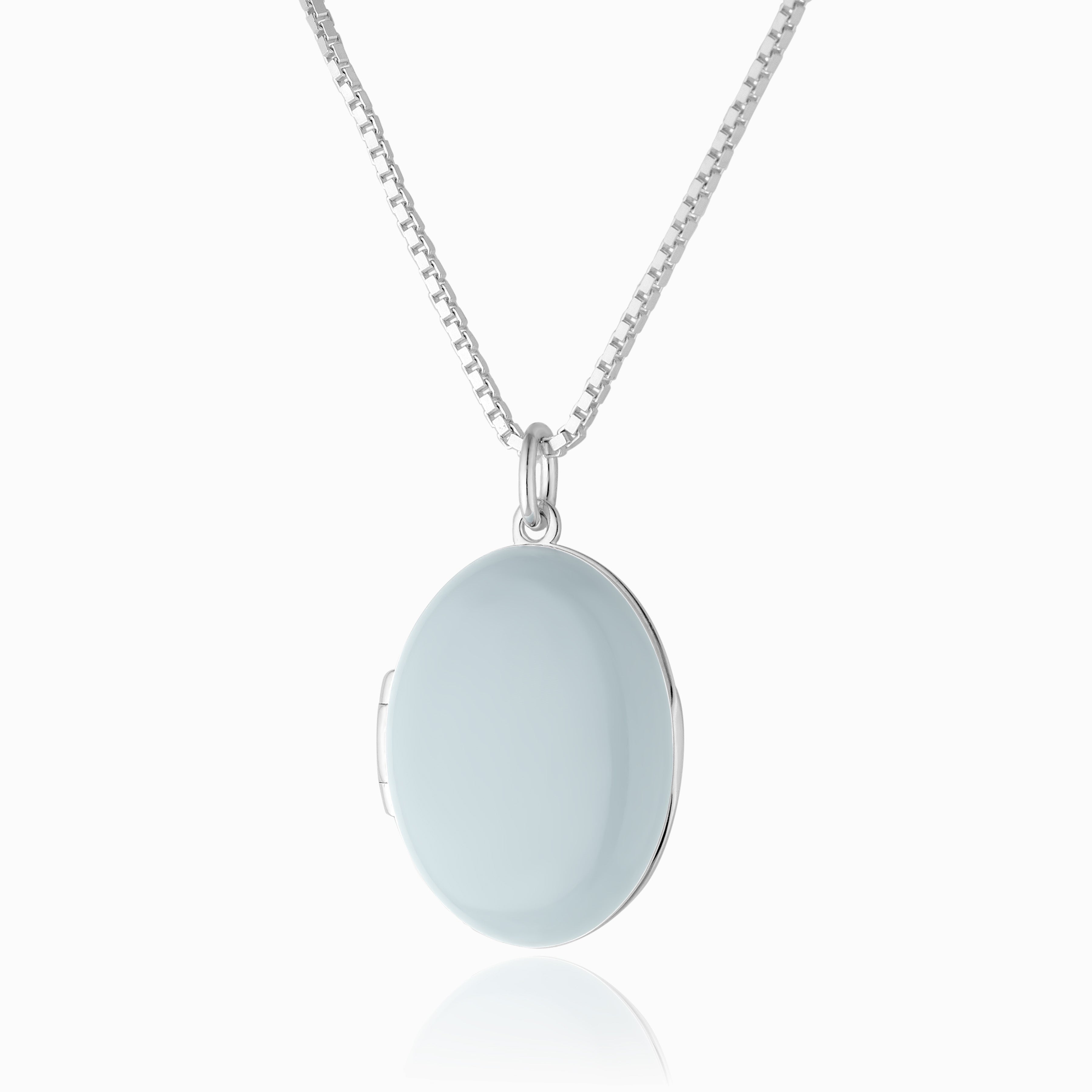 Product title: Grey Enamel Locket, product type: Locket