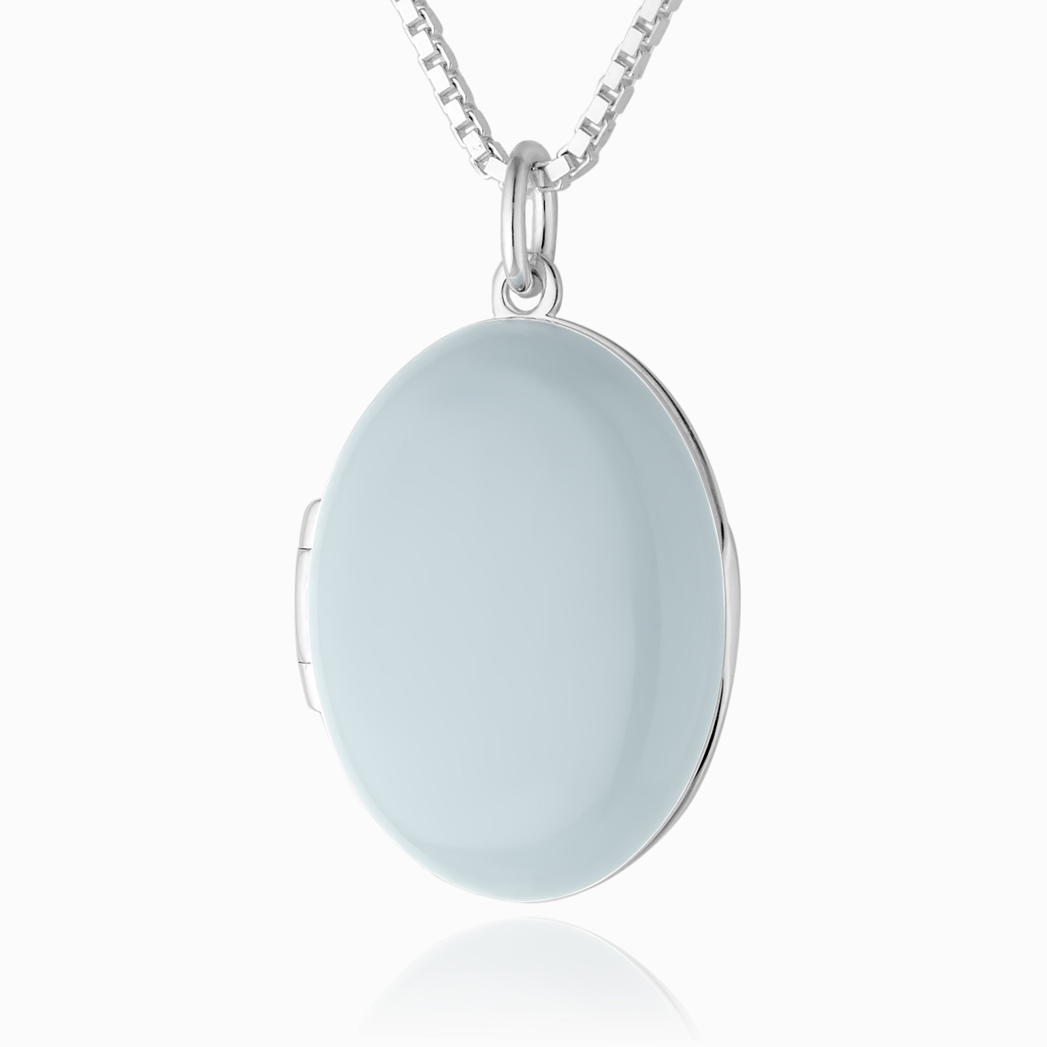 Product title: Grey Enamel Locket, product type: Locket