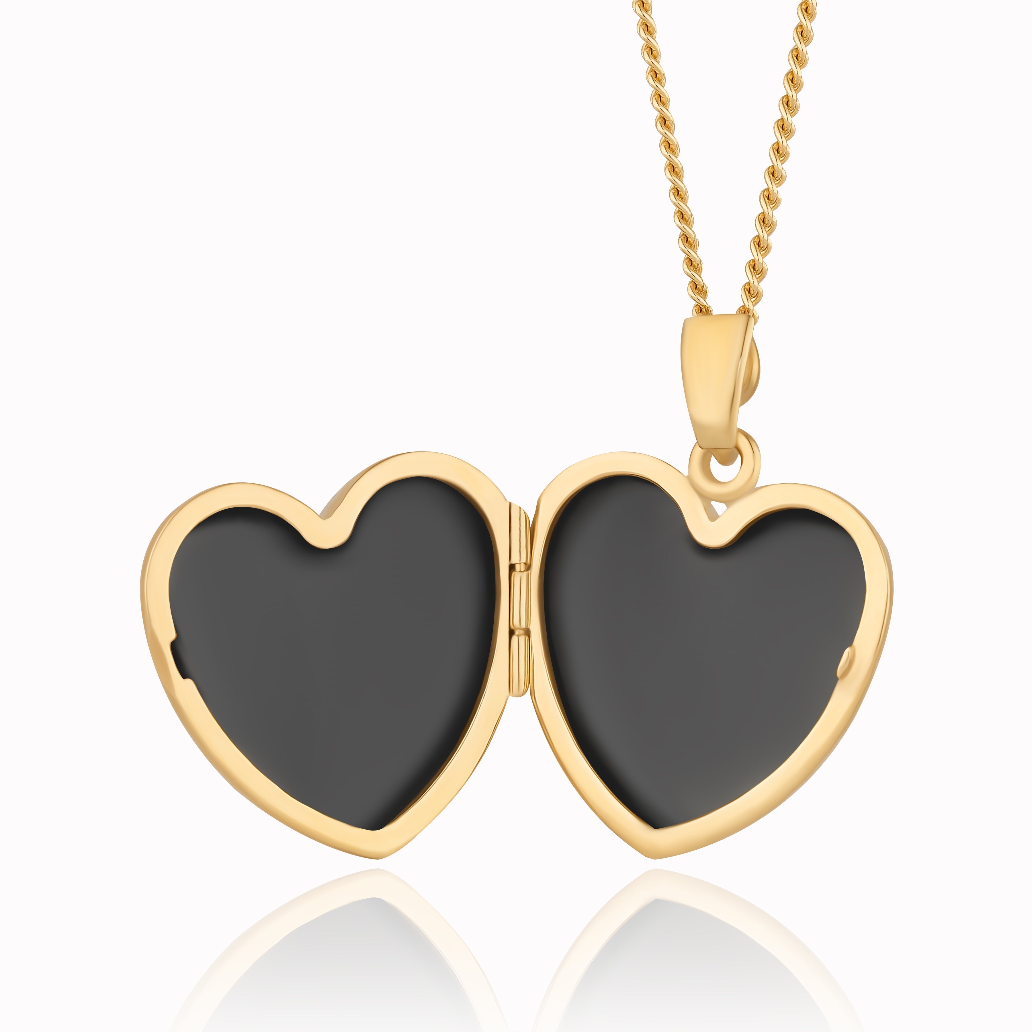 Product title: Hand Engraved Floral Gold Locket, product type: Locket