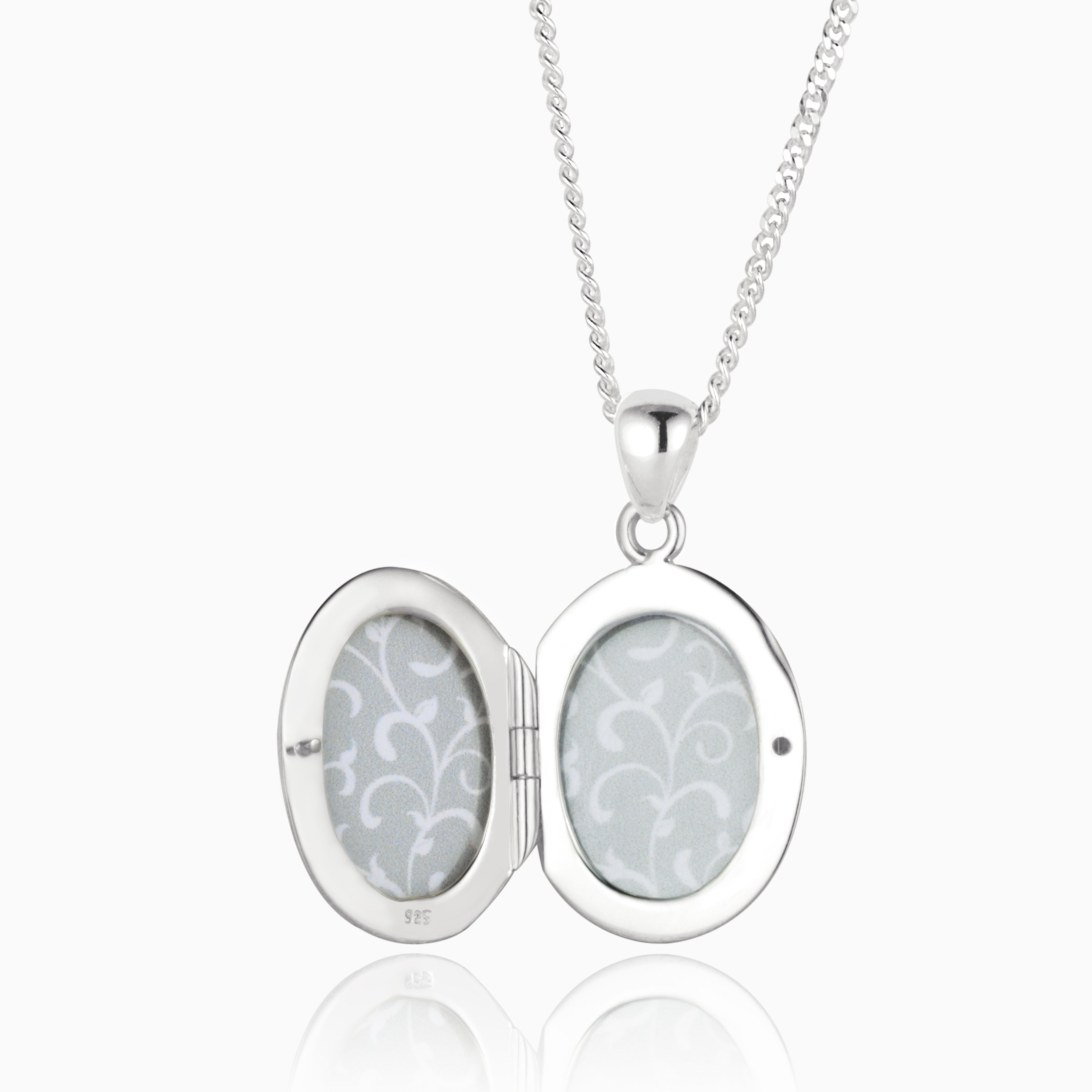 Product title: Silver Feather Locket, product type: Locket