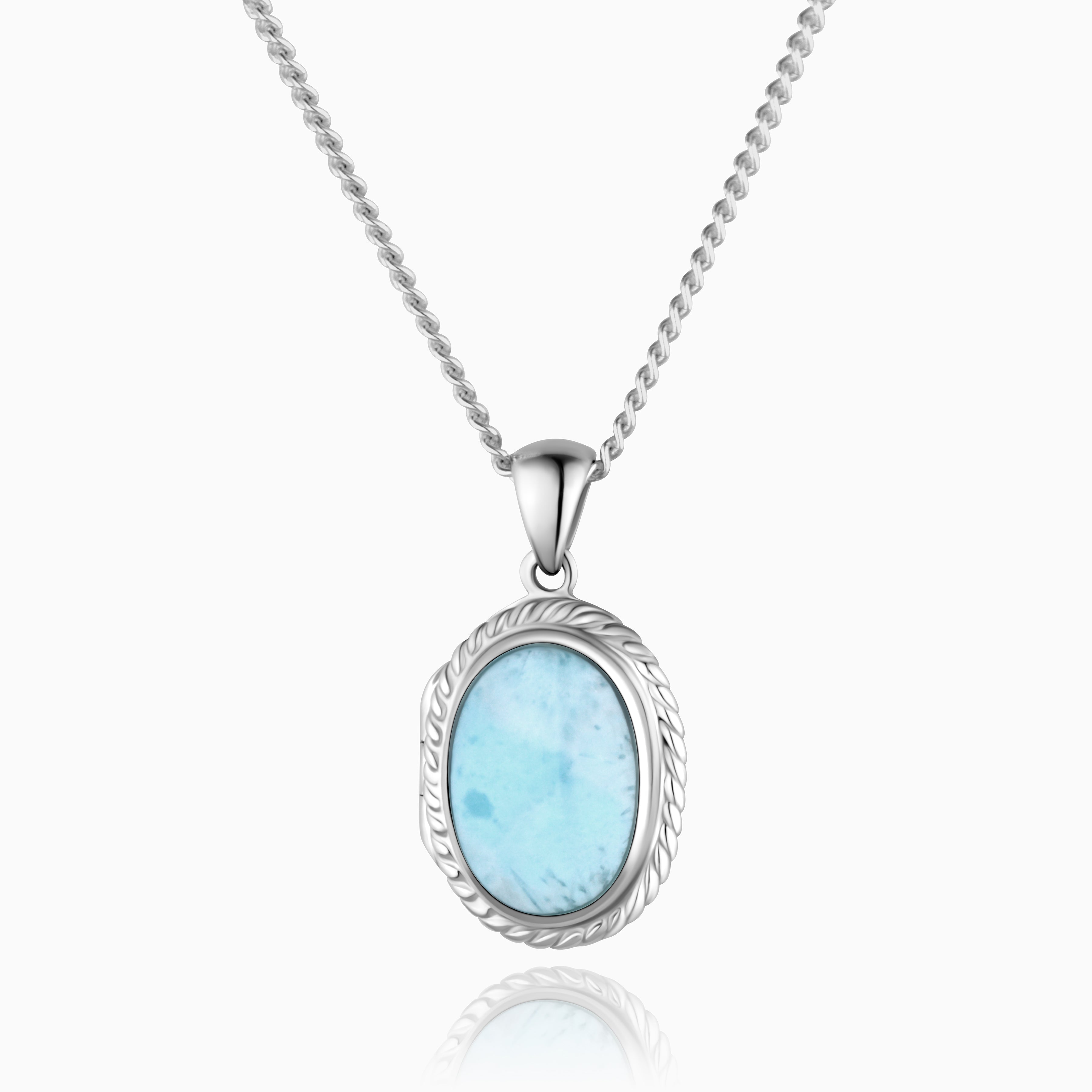 Product title: Petite Larimar Oval Locket, product type: Locket