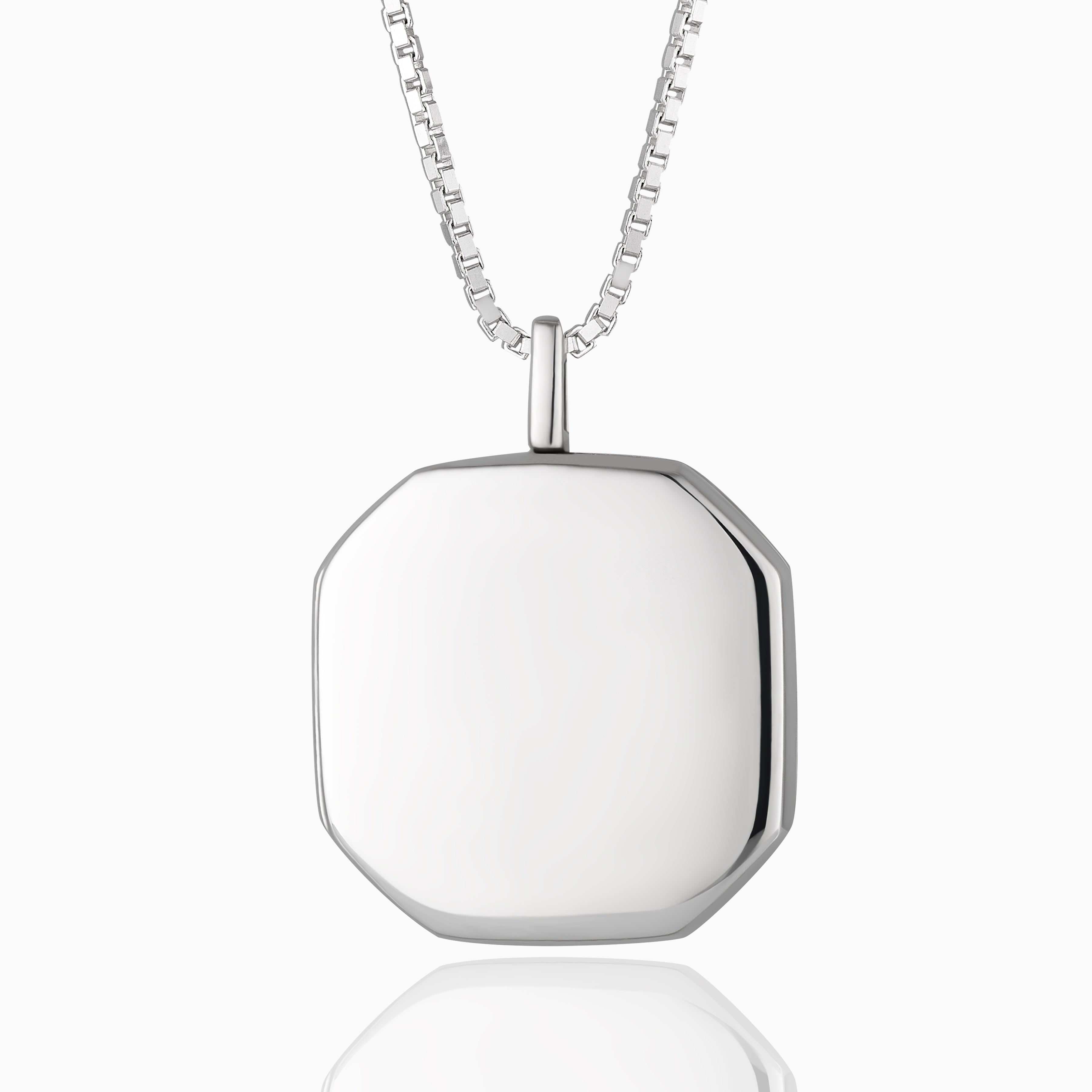 Product title: Silver Octagon Locket, product type: Locket