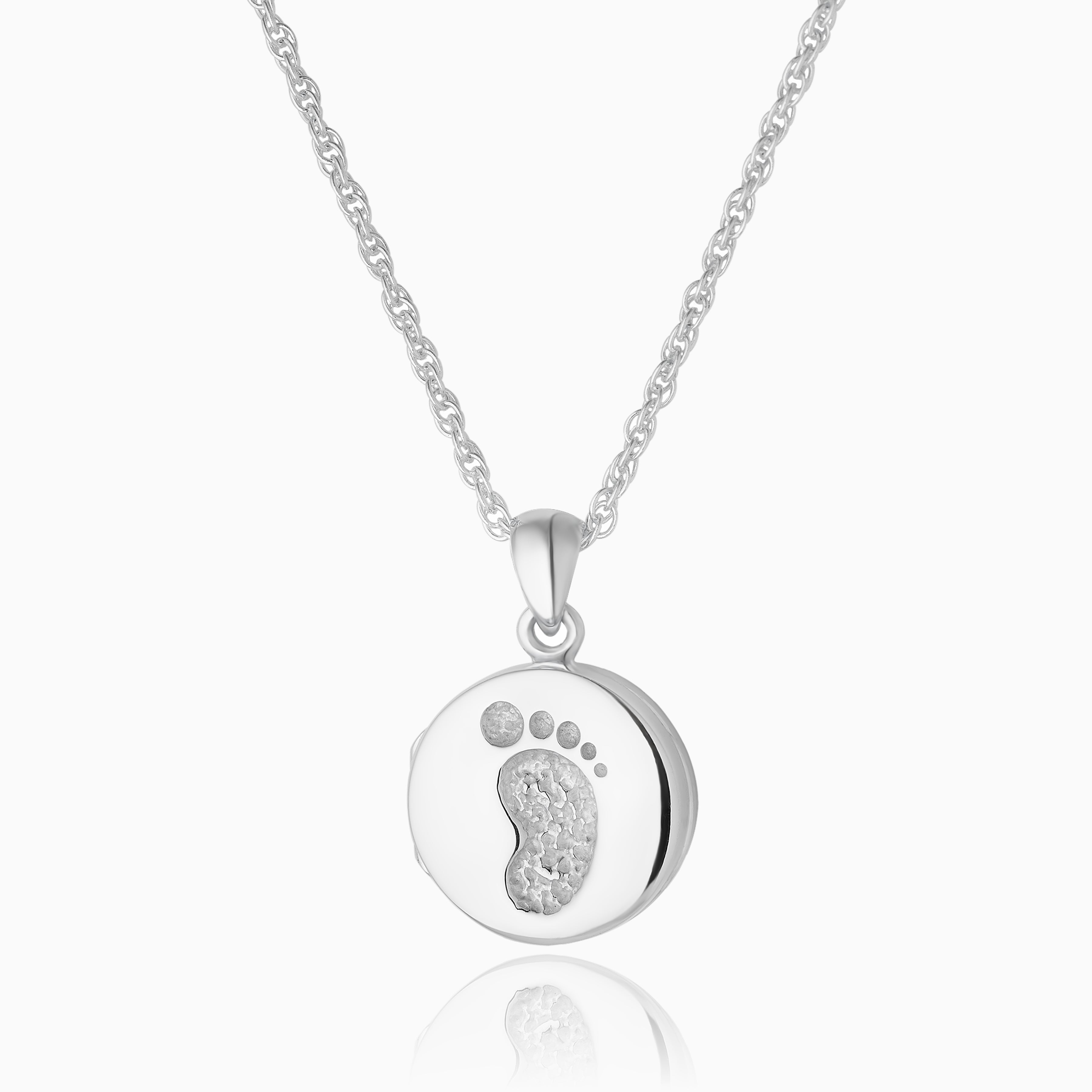 Product title: Tiny Baby Footprint Locket, product type: Locket