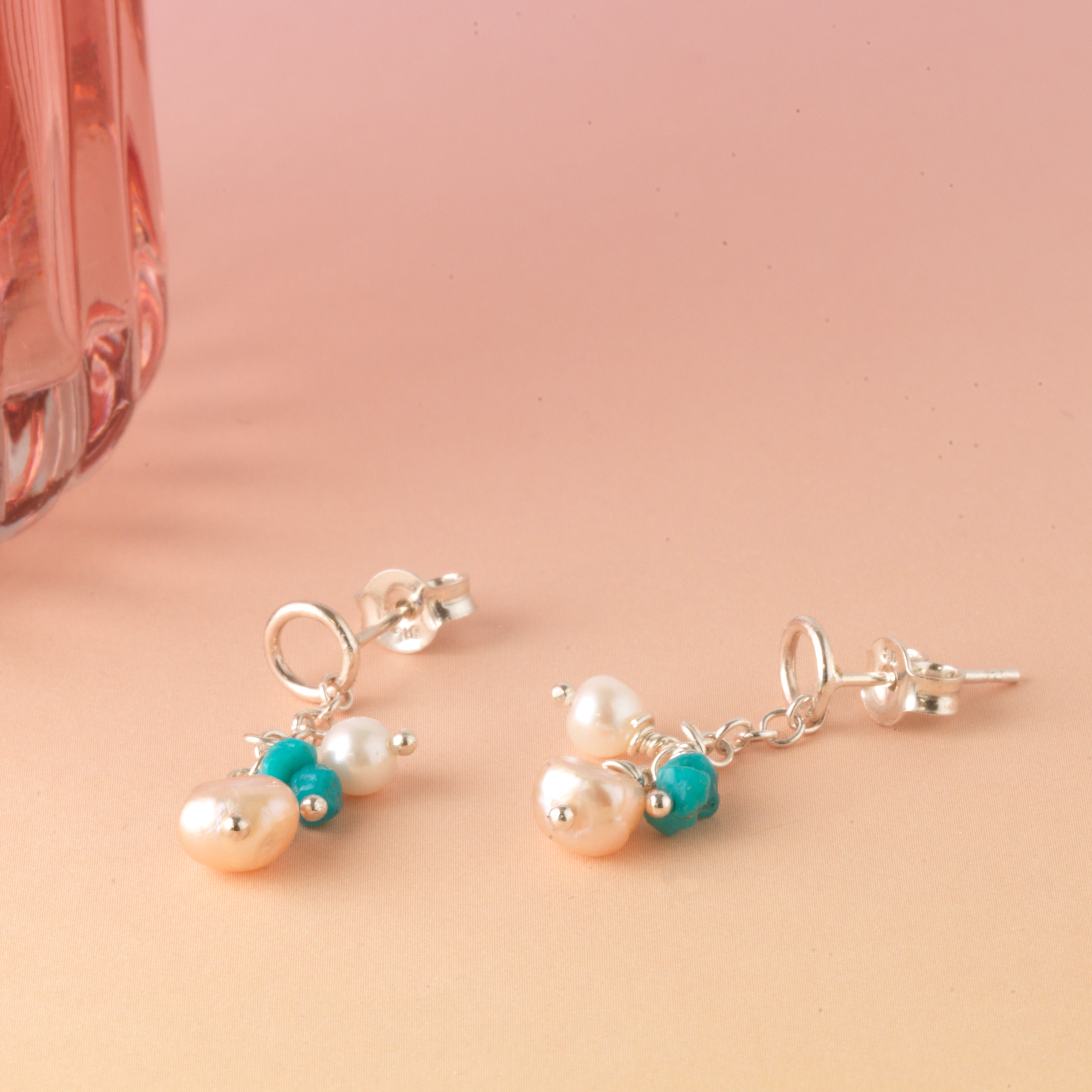 Product title: Pearl Charm Earrings, product type:
