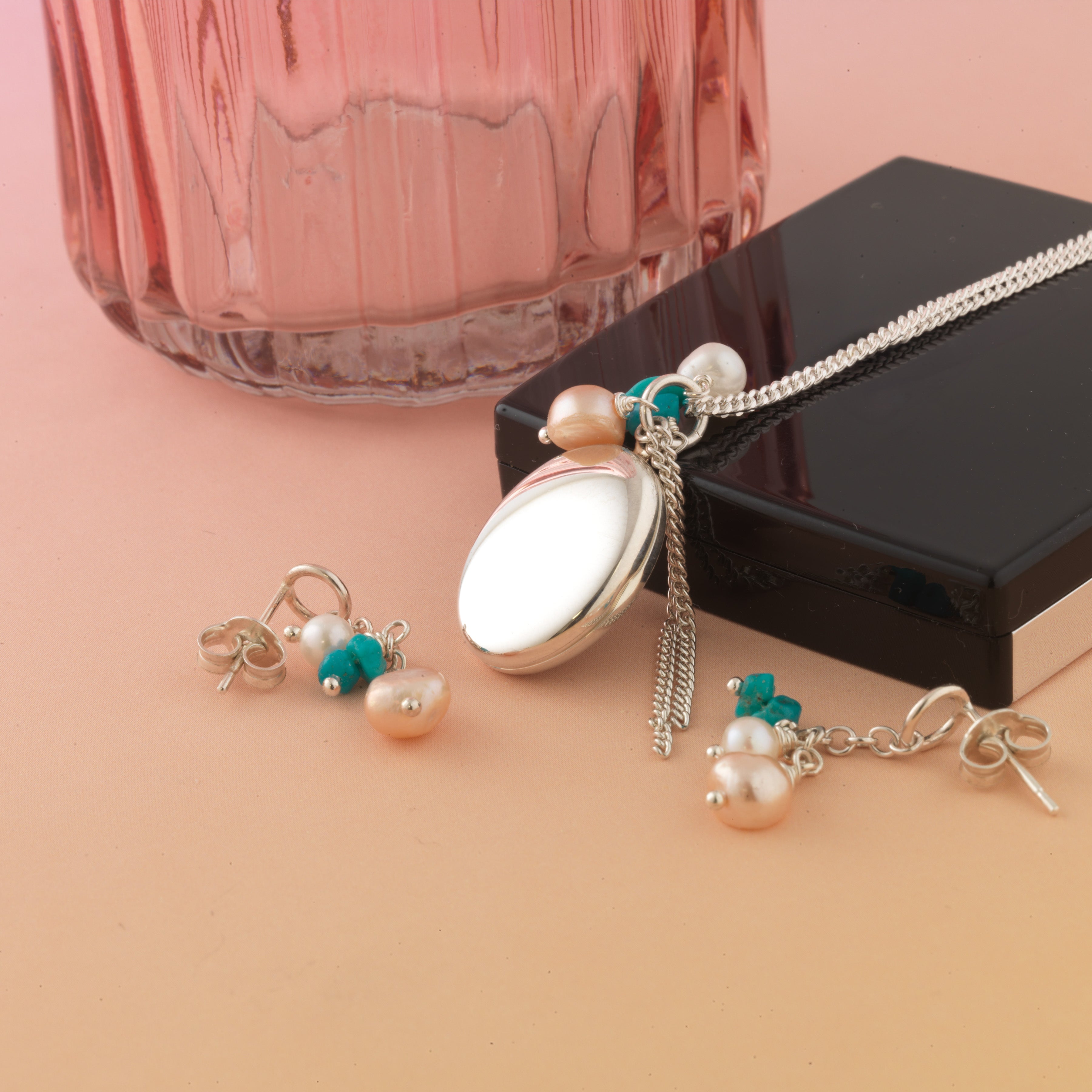 Product title: Pearl Charm Earrings, product type: