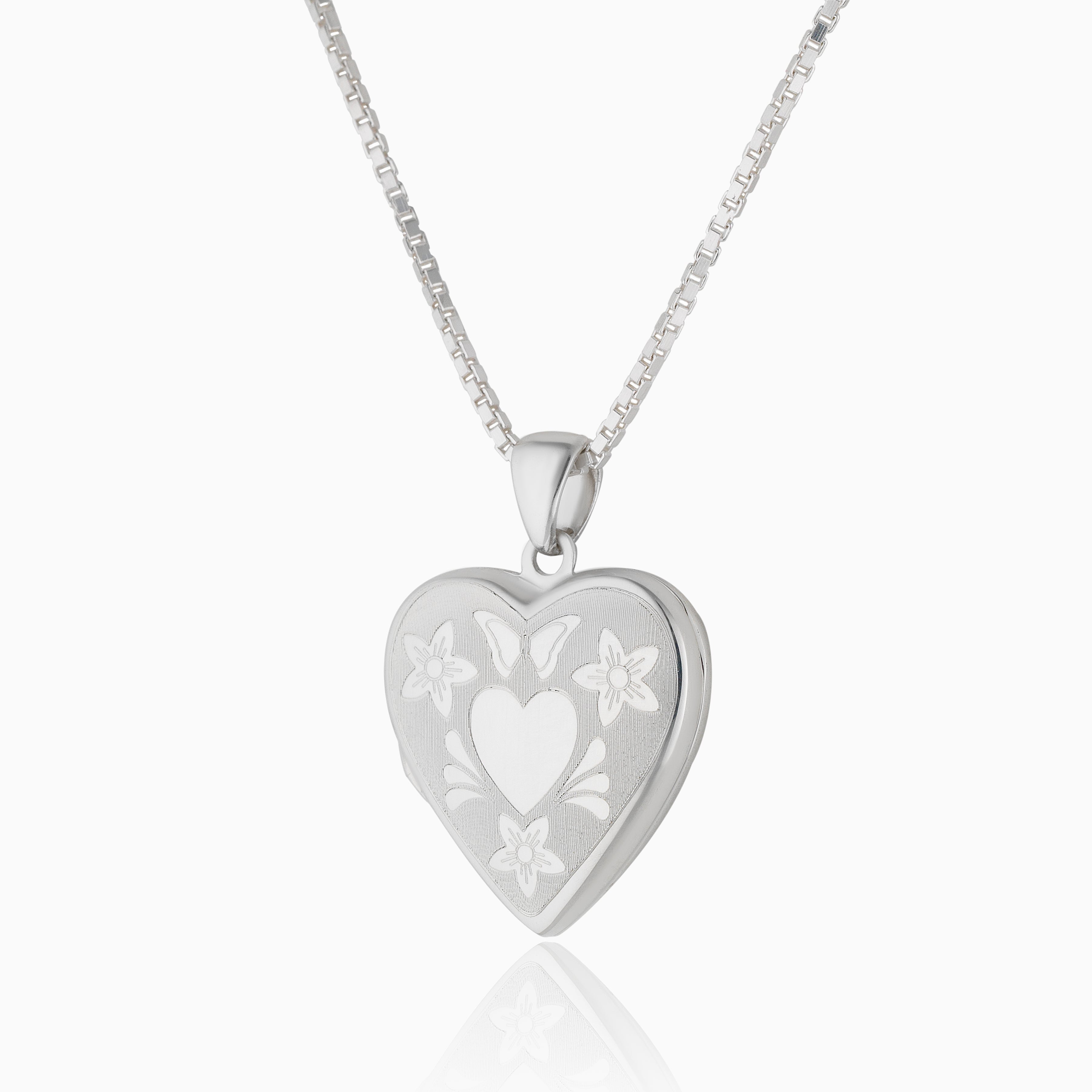 Product title: Flowers and Butterflies Locket, product type: Locket
