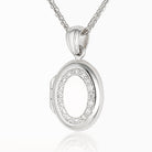 Product title: White Gold and Diamond Petite Locket, product type: Locket