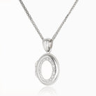 Product title: White Gold and Diamond Petite Locket, product type: Locket