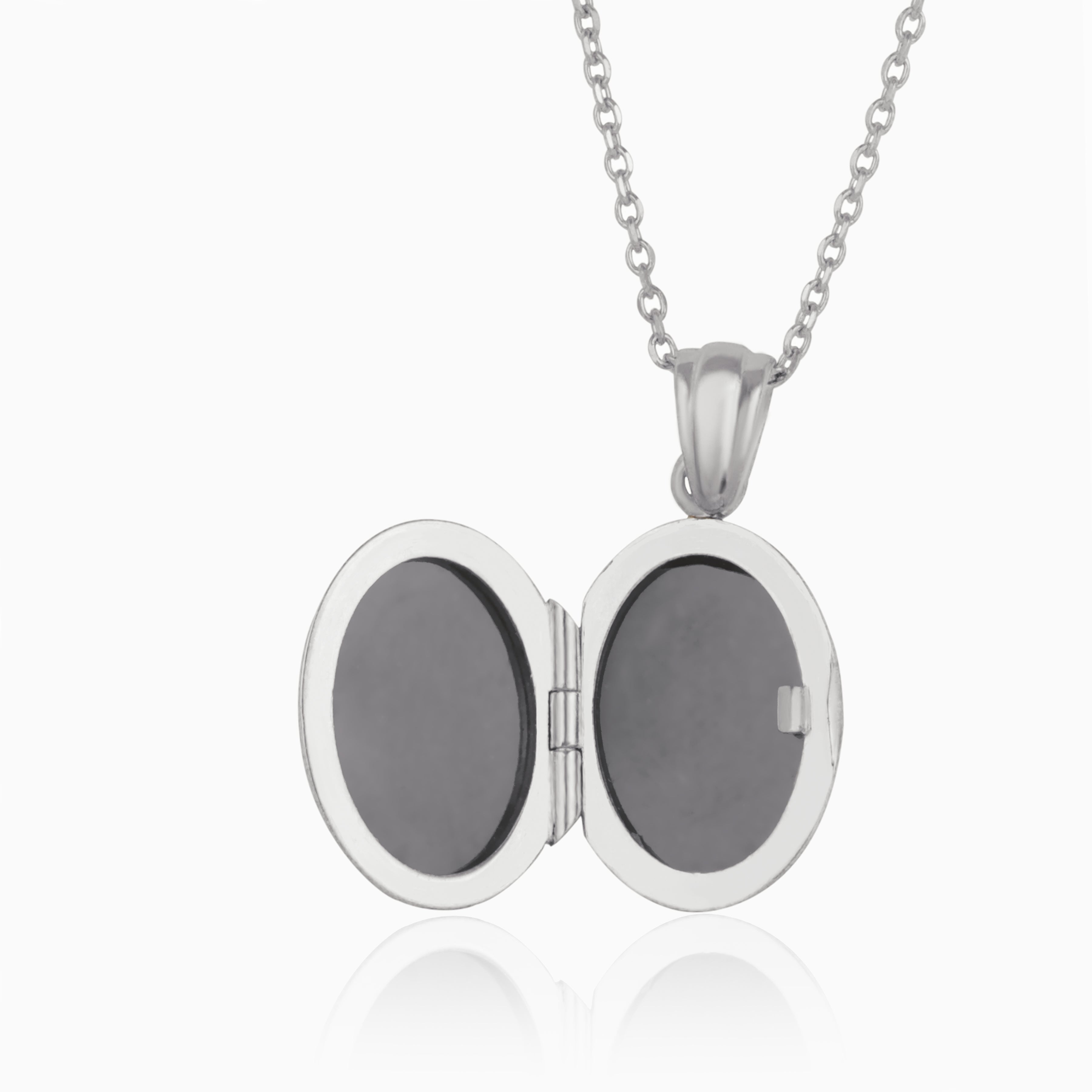 Product title: Platinum and Diamond Pavé Locket, product type: Locket