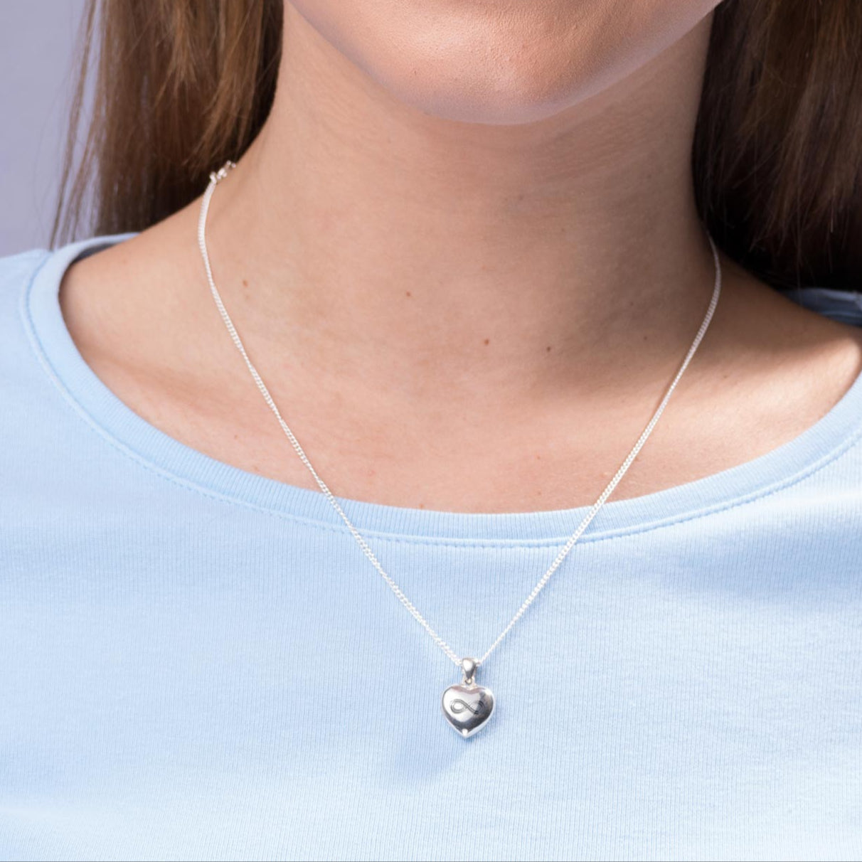 Product title: Petite Infinity Heart, product type: Locket