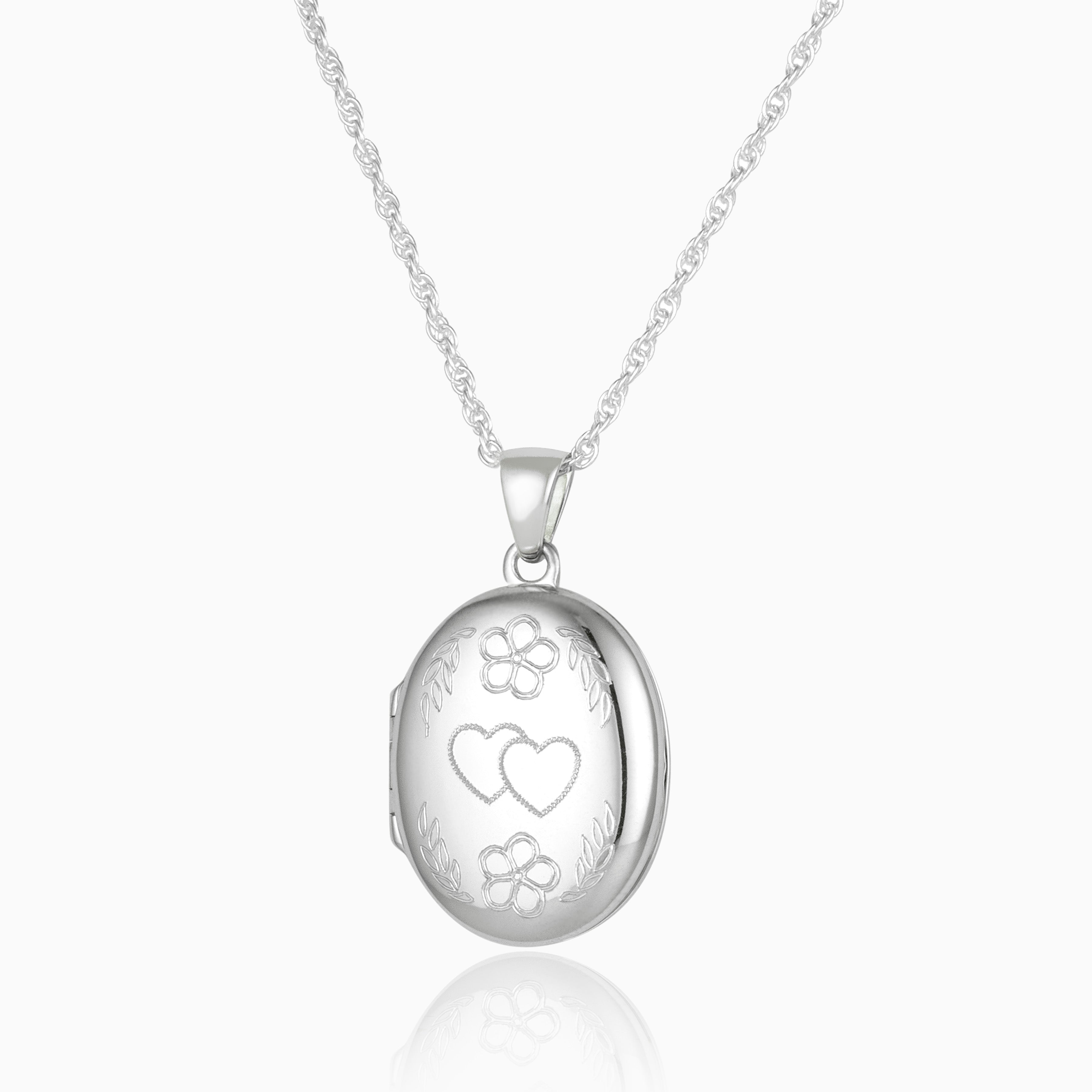 Product title: Vintage Flowers and Hearts Locket, product type: Locket