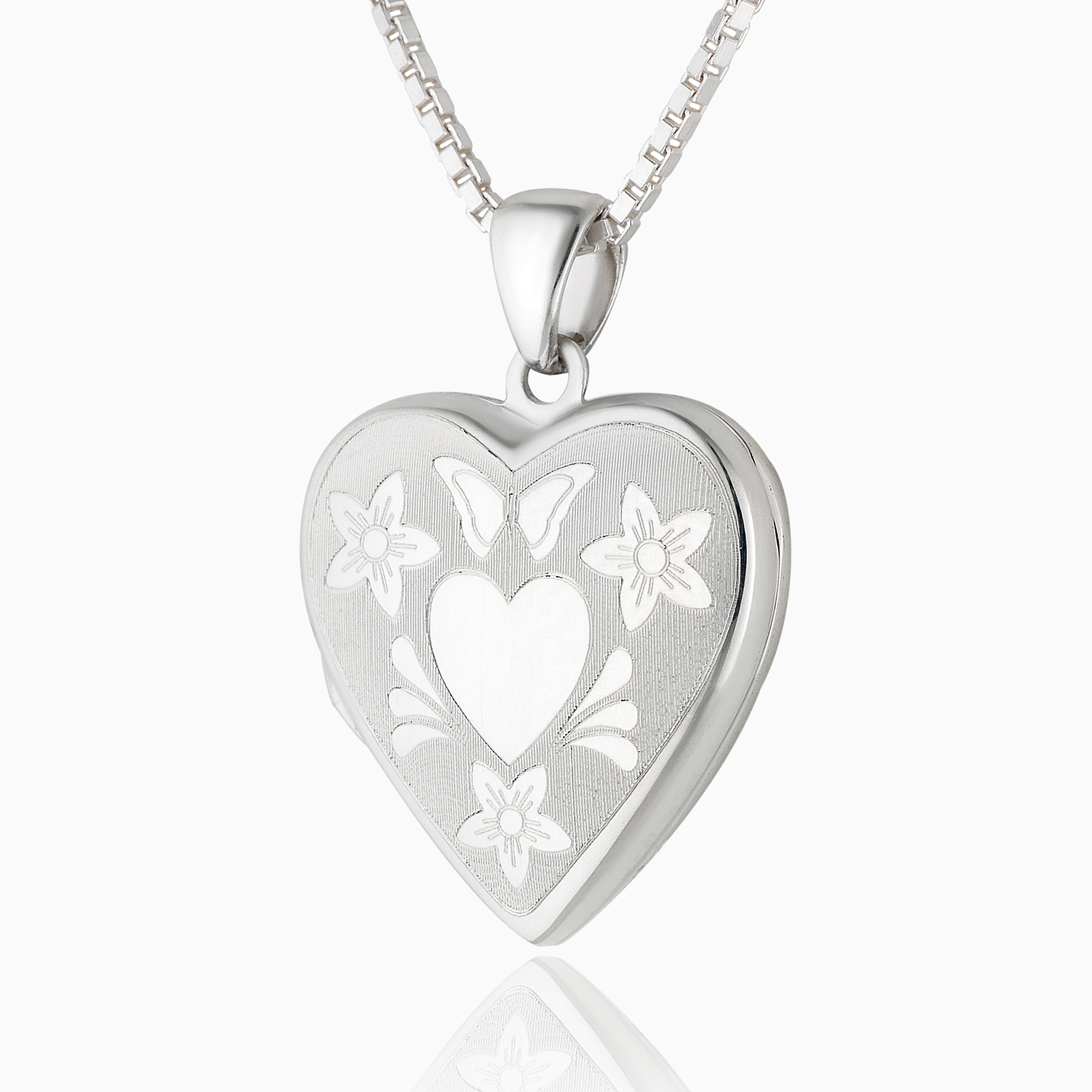 Product title: Flowers and Butterflies Locket, product type: Locket