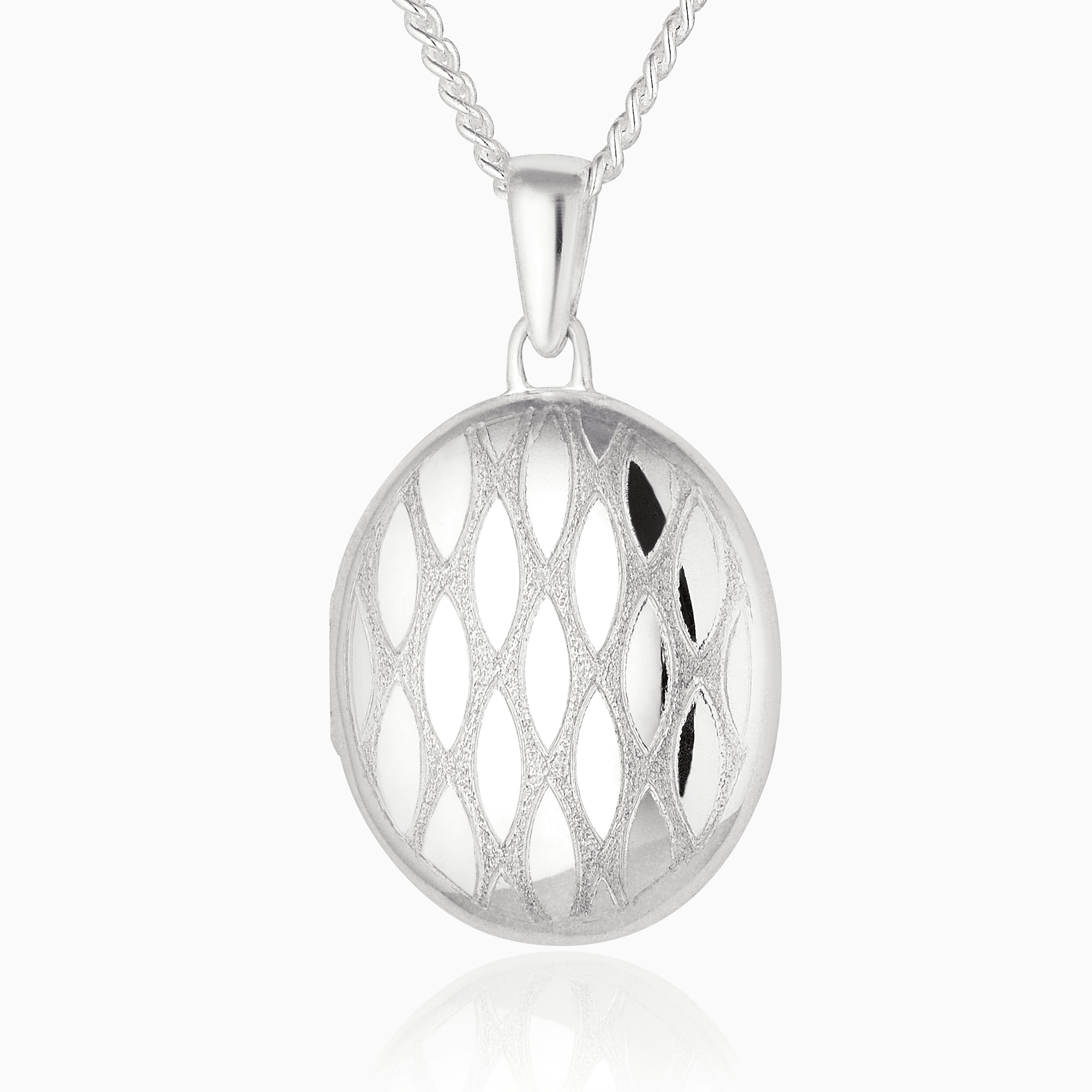 Product title: Silver Trellis Locket, product type: