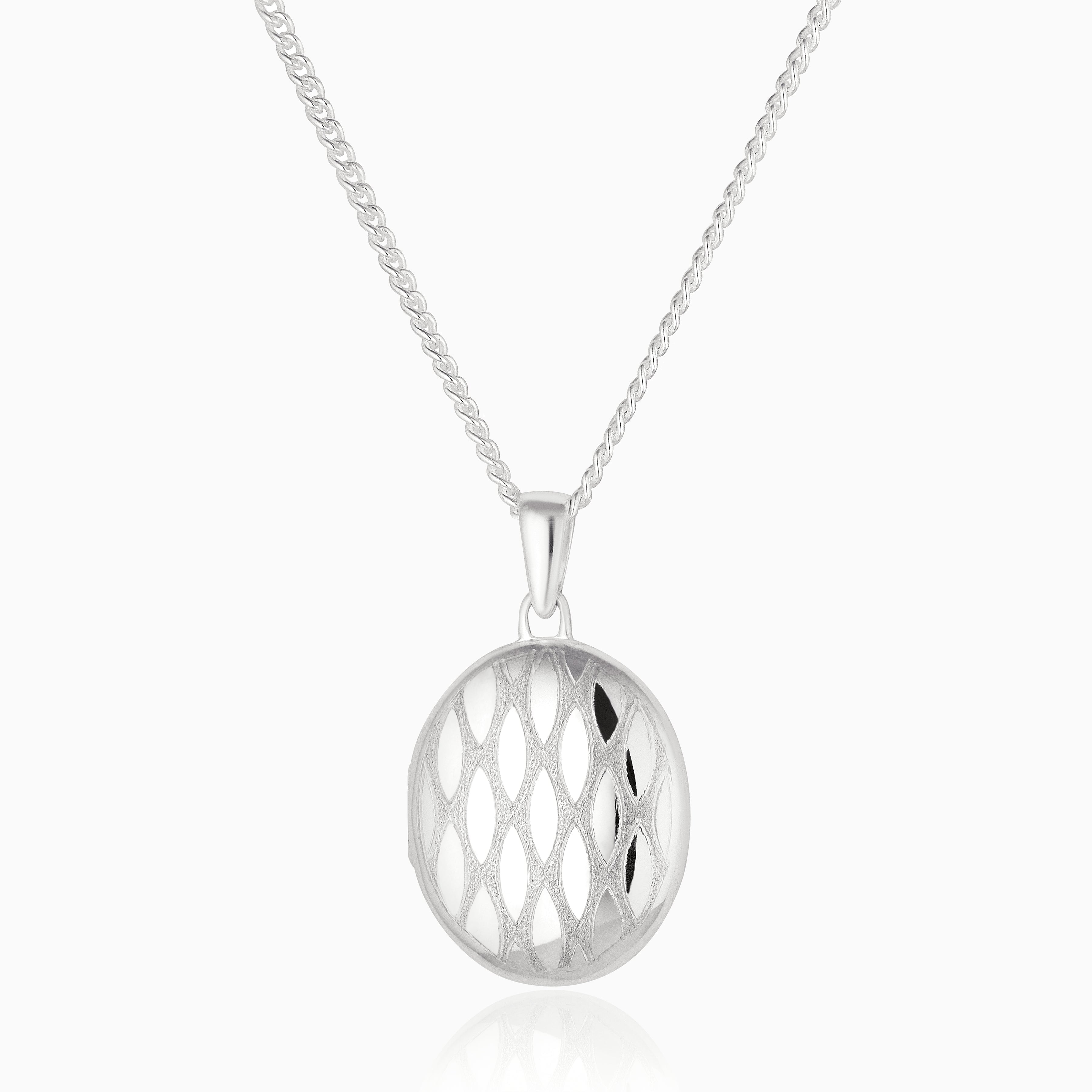 Product title: Silver Trellis Locket, product type: