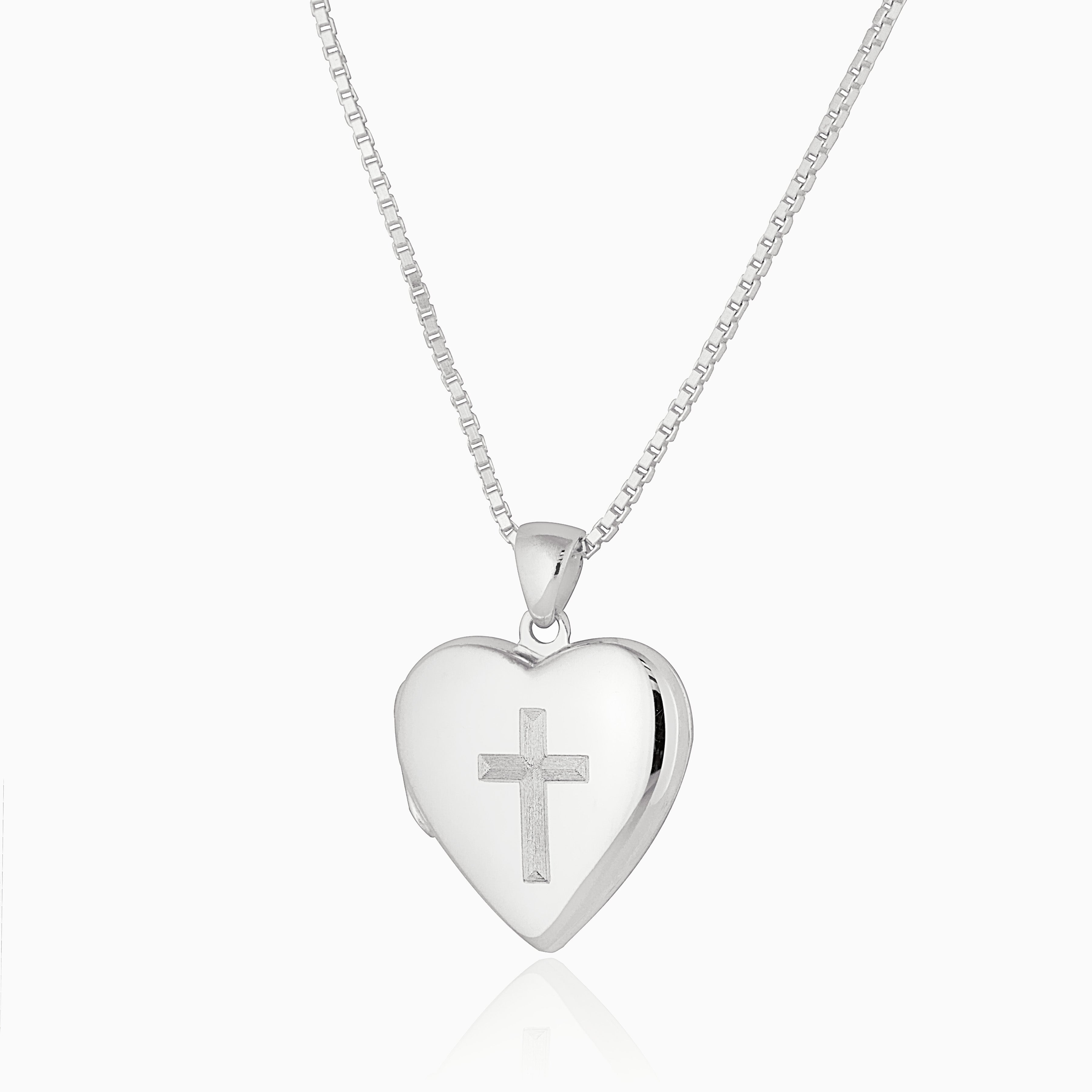 Product title: Plain Polished Cross Locket, product type: Locket