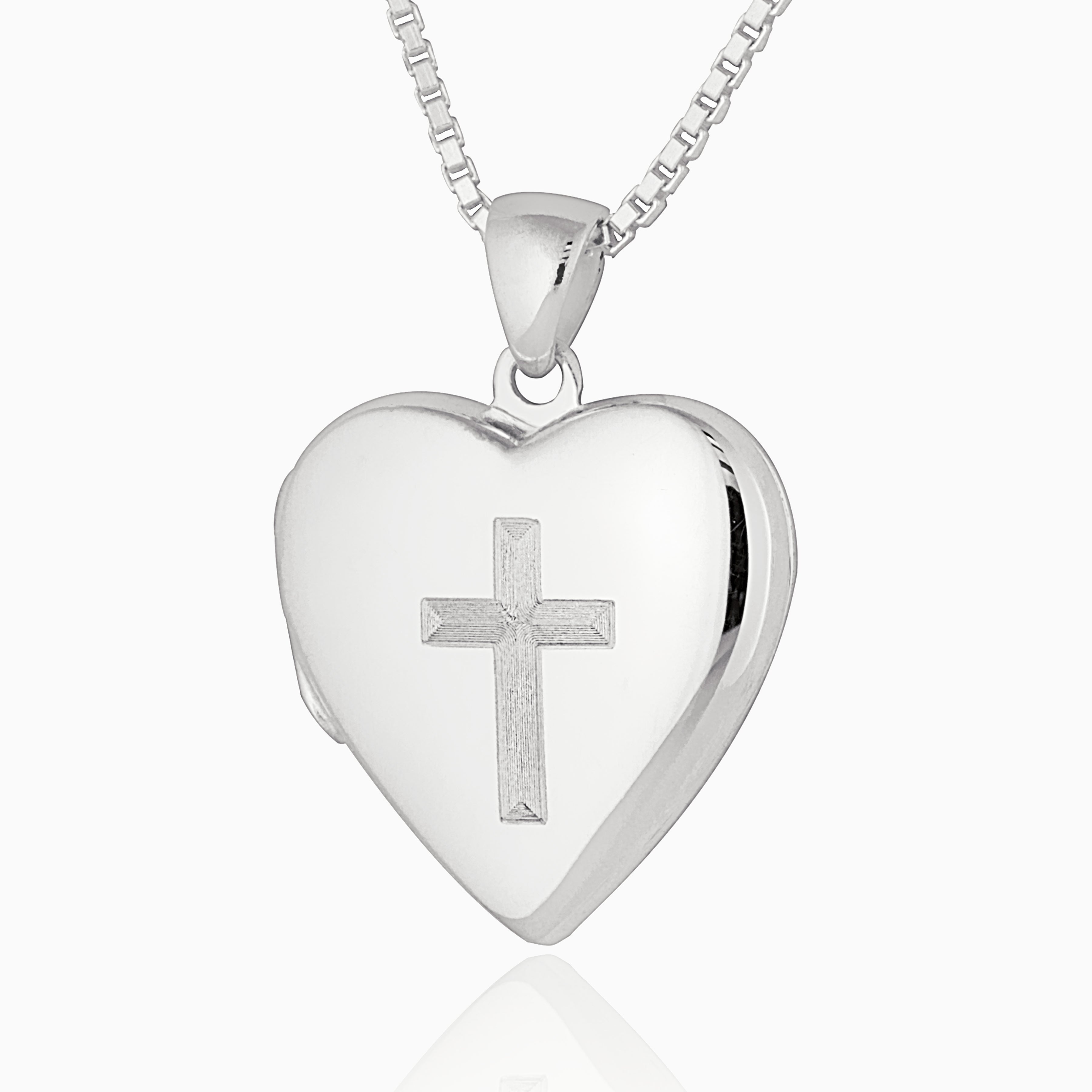 Product title: Plain Polished Cross Locket, product type: Locket