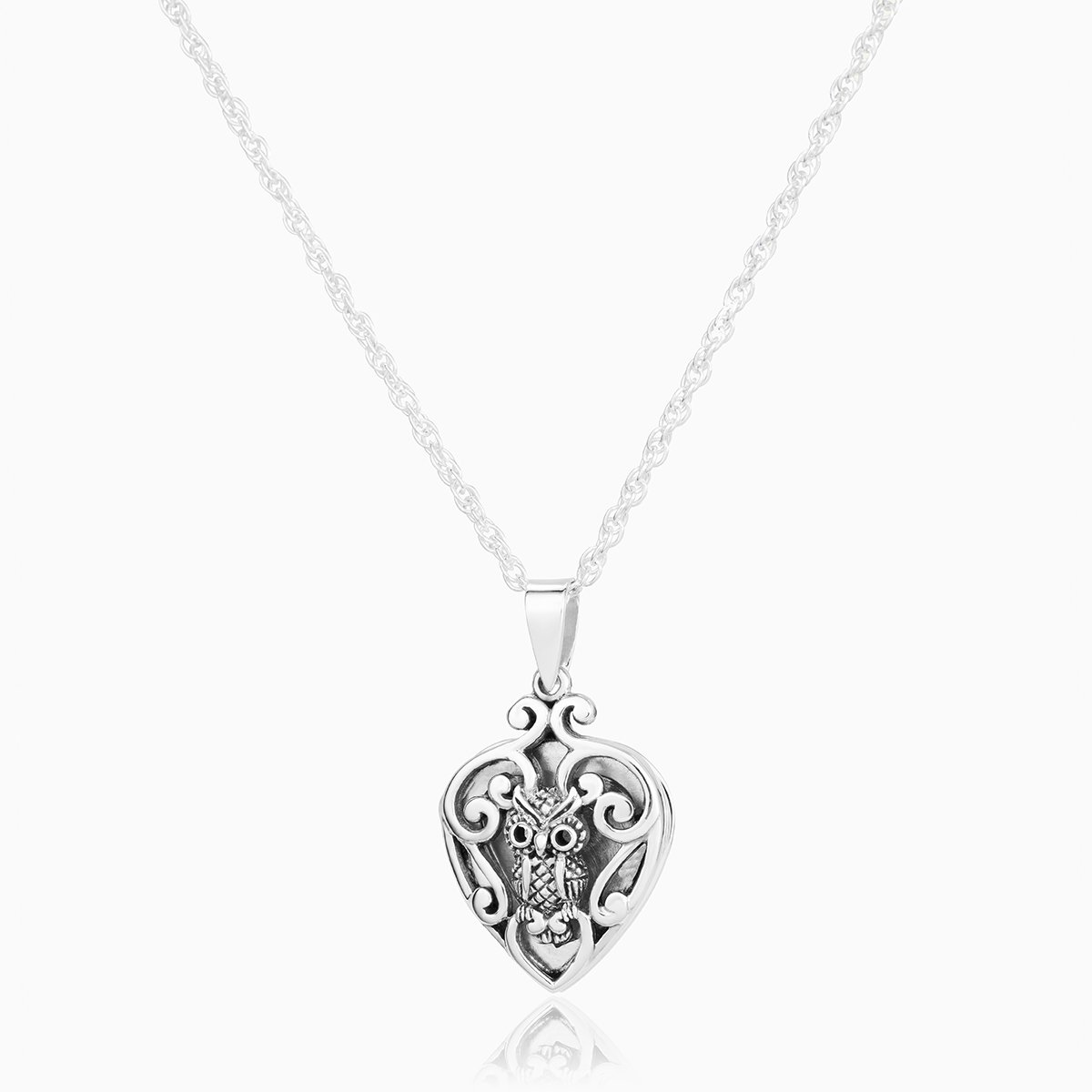 Product title: Filigree Owl Locket, product type: Locket