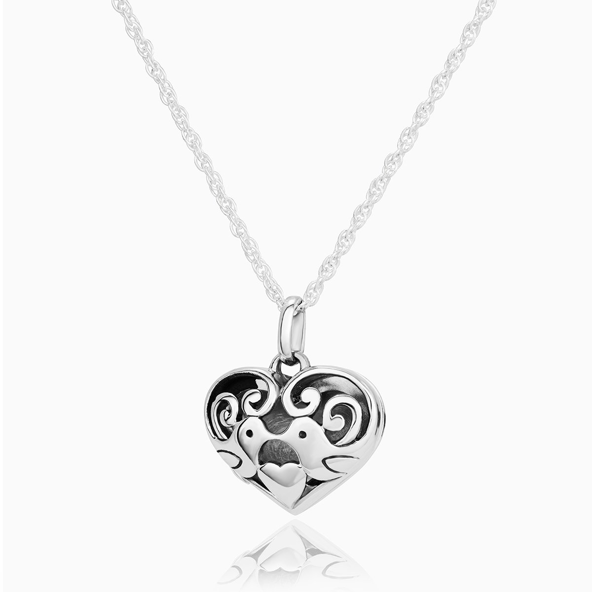 Product title: Lovebirds Filigree Locket, product type: Locket