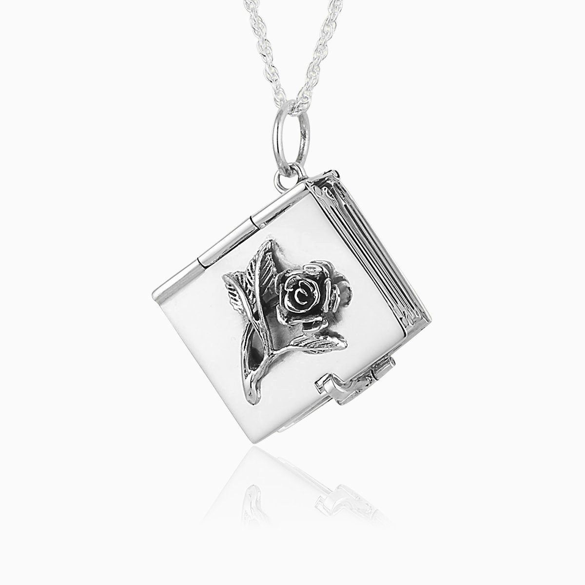 Product title: 6 Photo Vintage Rose Book Locket, product type: Locket