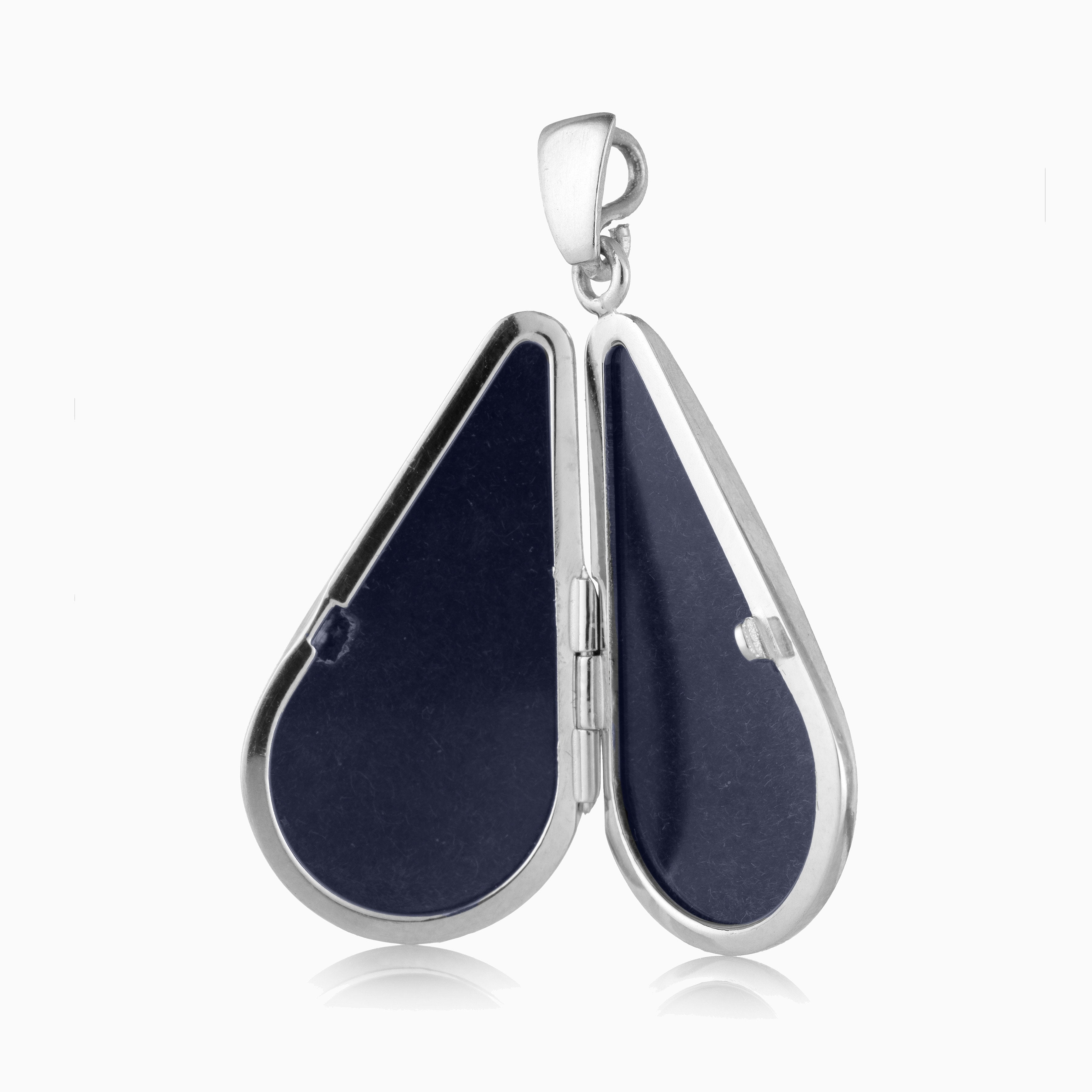 Product title: Hand Polished Slim Silver Locket, product type: Locket