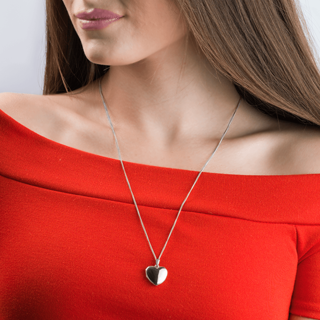 Product title: Premium Silver Heart Locket 19 mm, product type: Locket