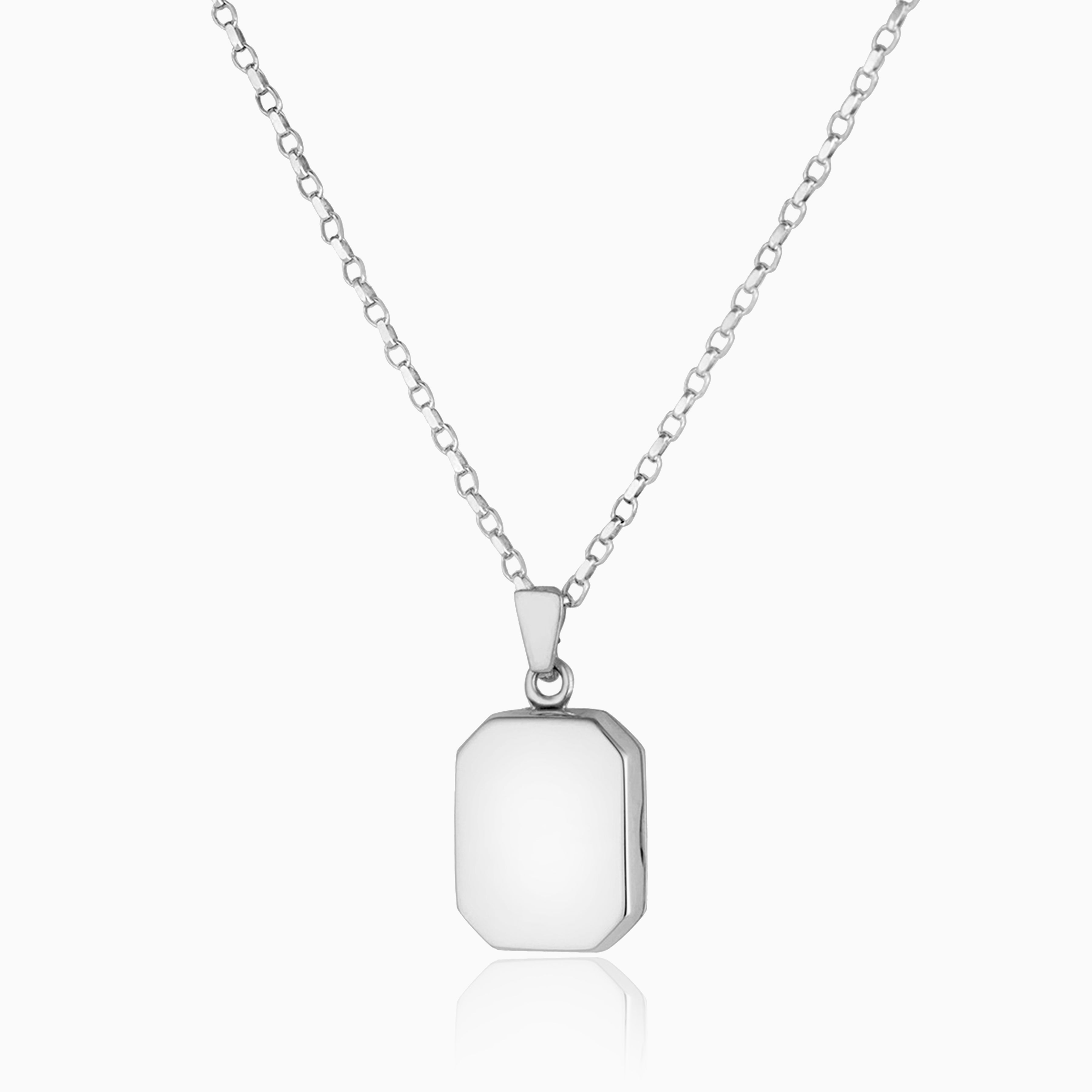 Product title: Silver Tabular Locket, product type: Necklaces