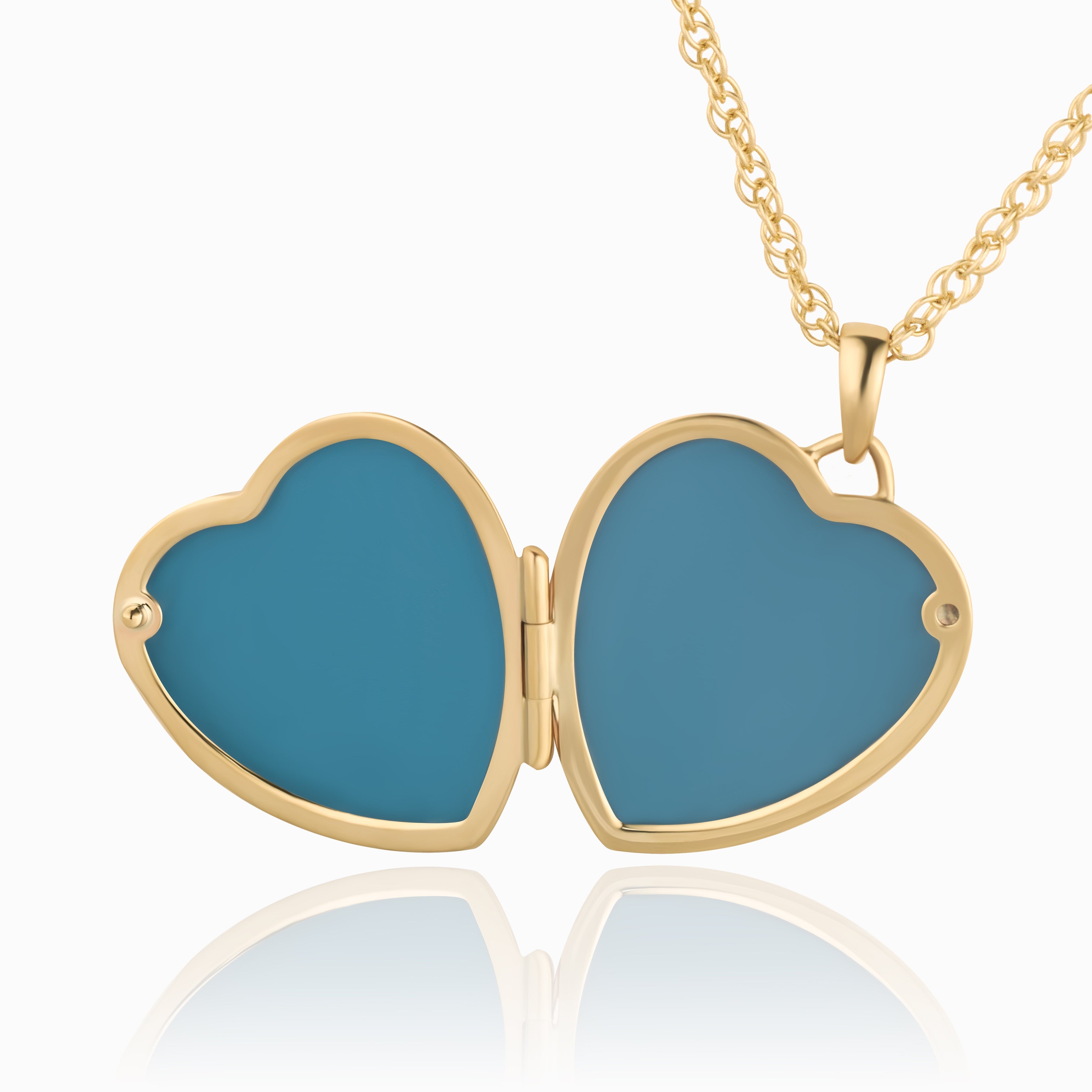Product title: Plain Gold Heart Locket 18 mm, product type: Locket