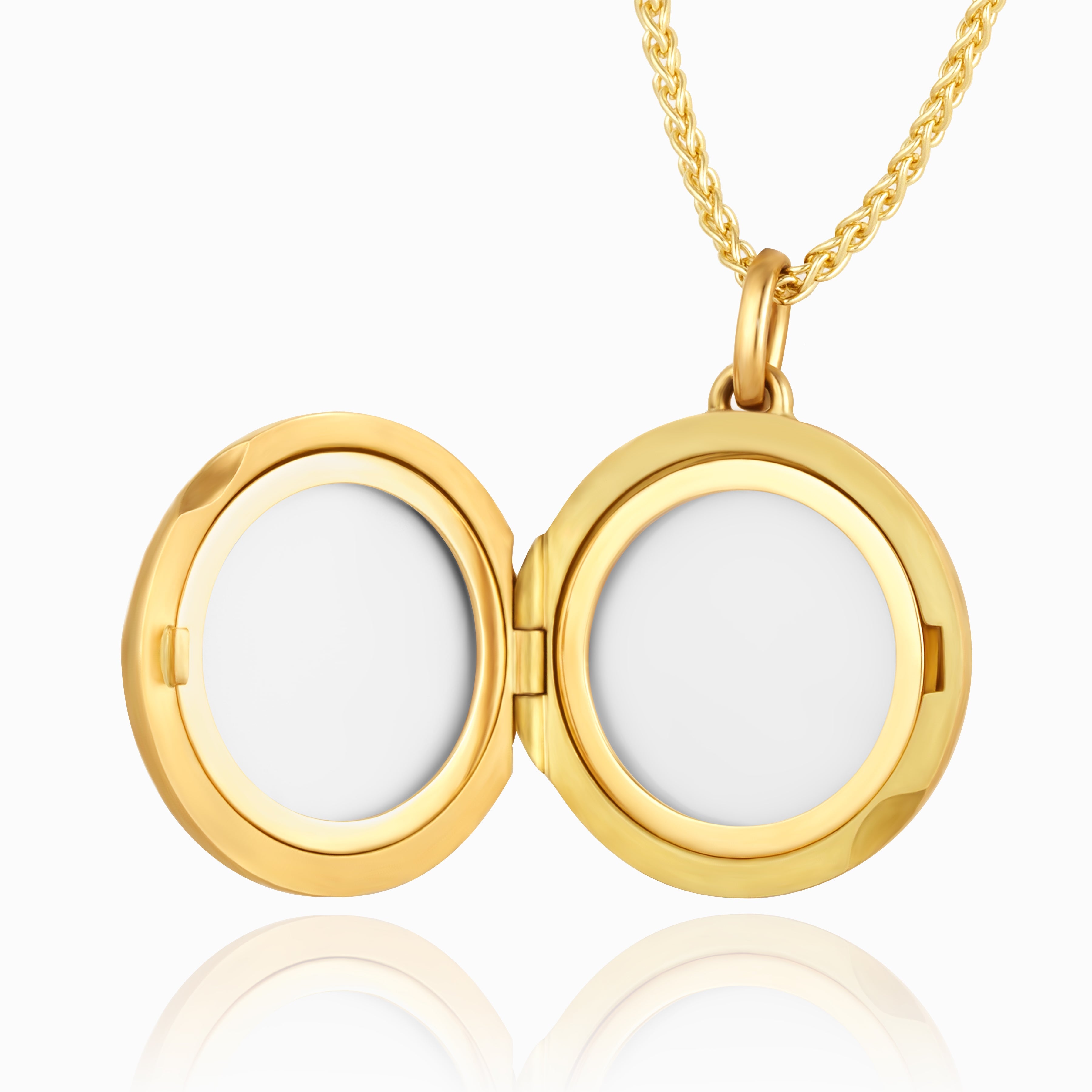 Product title: Round Floral Engraved Locket, product type: Locket