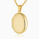 Product title: Plain Polished Gold 4-Photo Locket 23 mm, product type: Locket