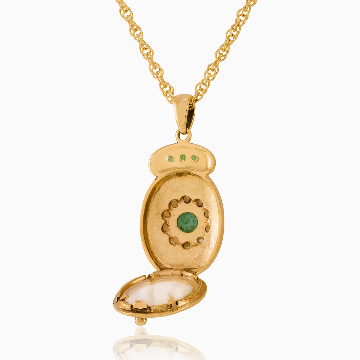 Product title: Emerald Crown Locket, product type: Locket