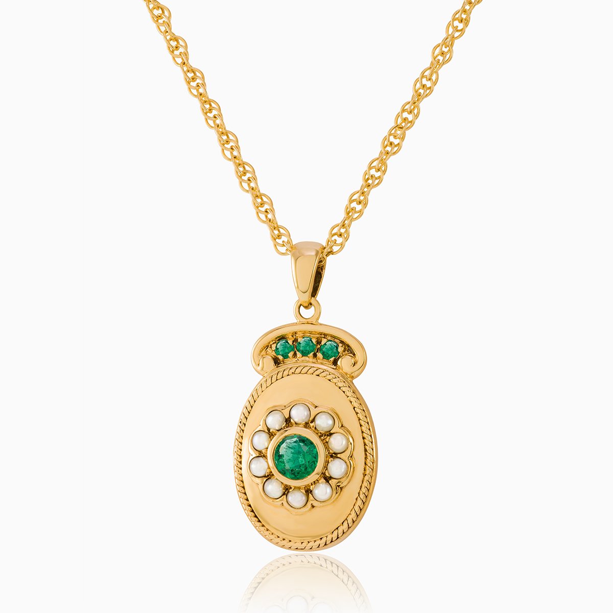 Product title: Emerald Crown Locket, product type: Locket