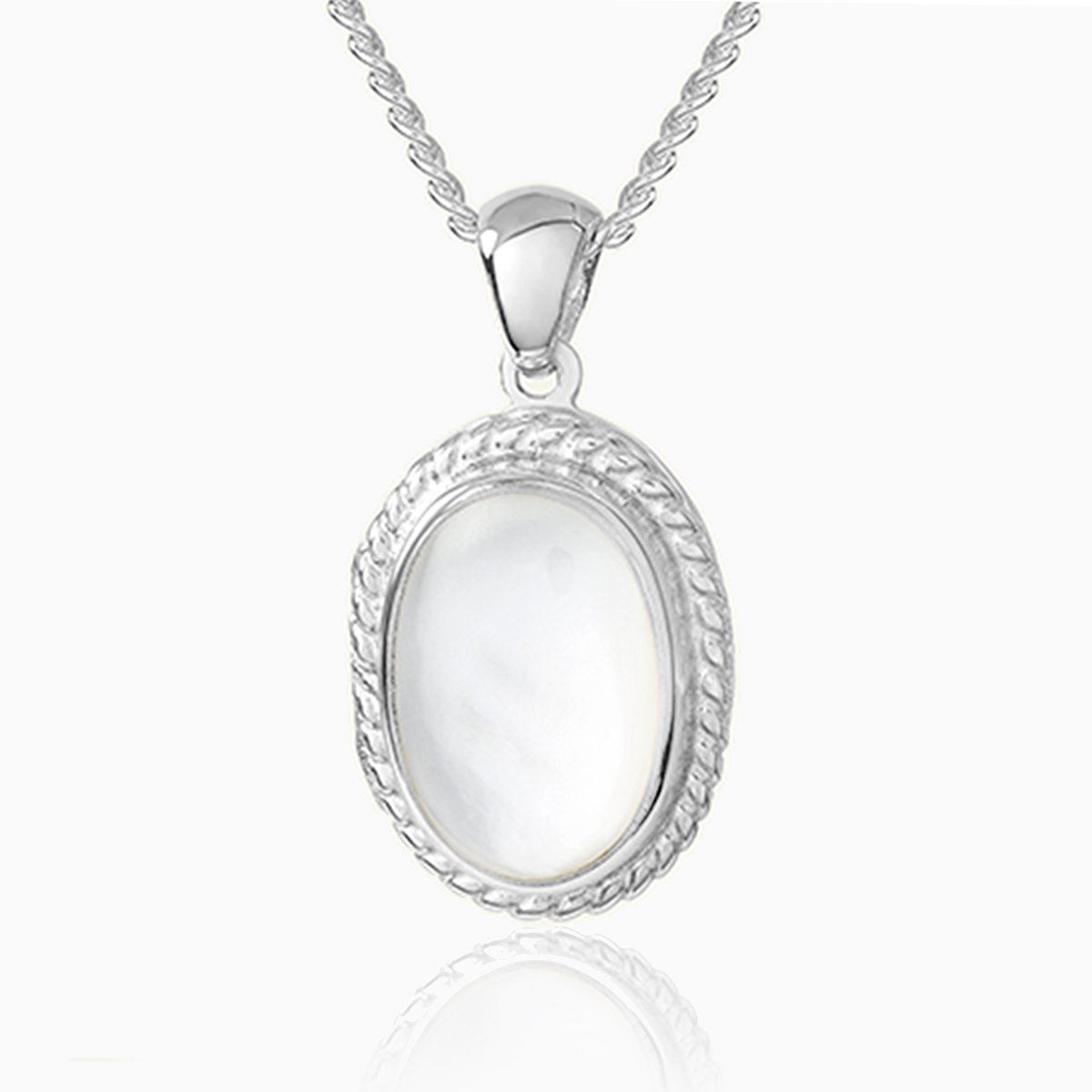 Product title: Petite Mother of Pearl Oval Locket, product type: Locket