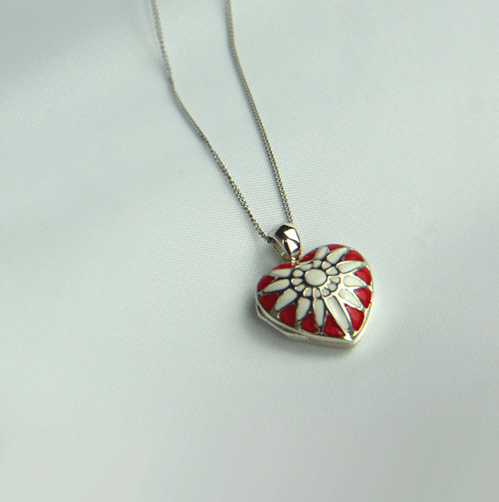 Product title: Crimson Sunray Locket 17 mm, product type: Locket