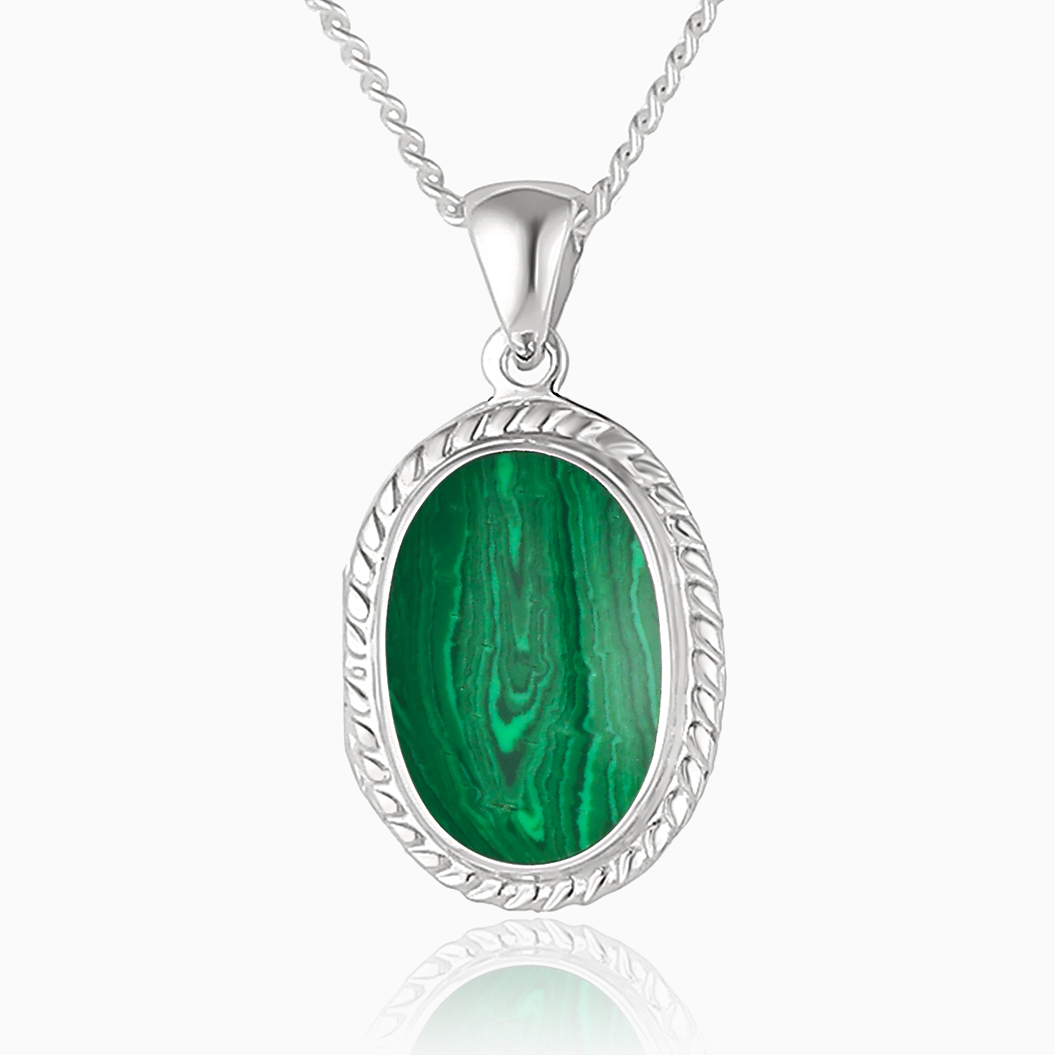 Product title: Petite Malachite Oval Locket, product type: Locket
