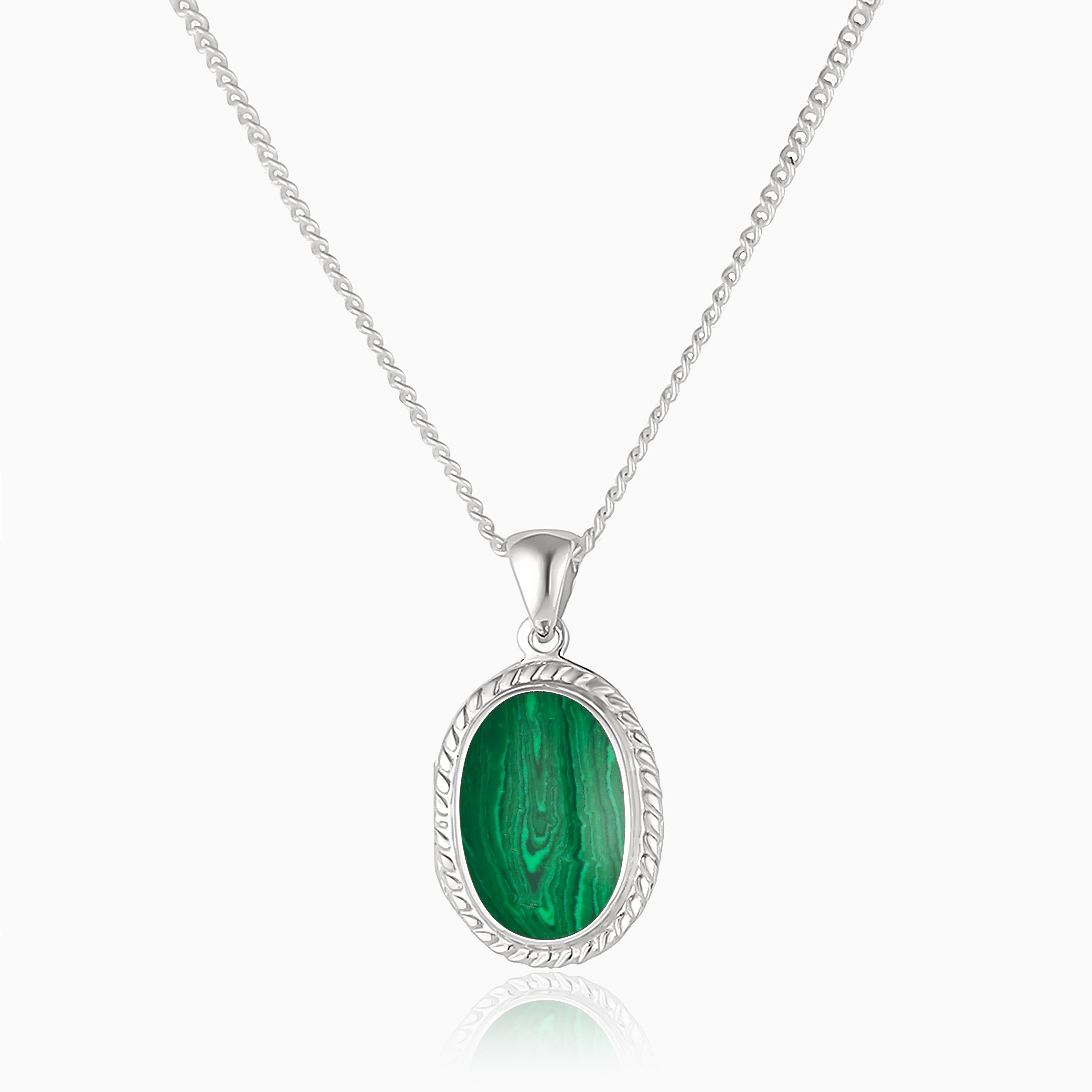 Product title: Petite Malachite Oval Locket, product type: Locket
