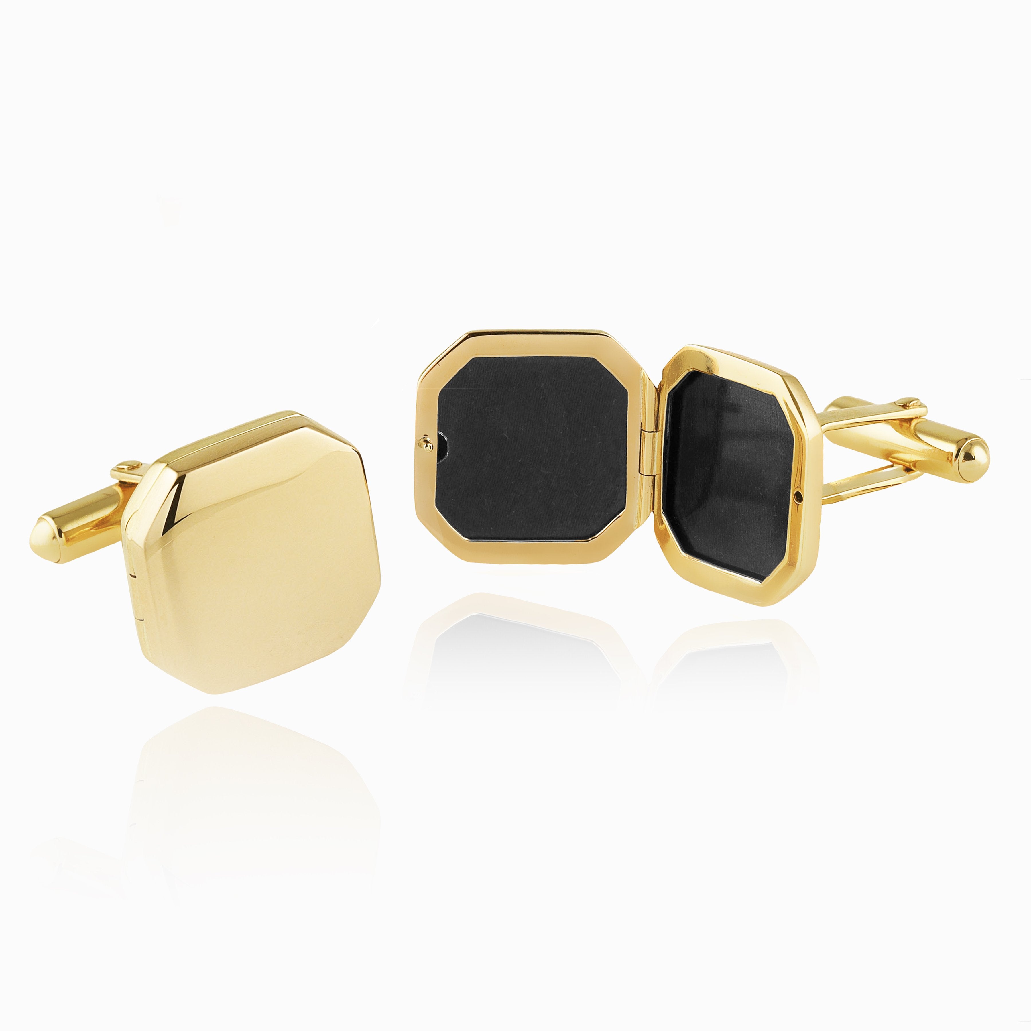 Product title: Gold Locket Cufflinks, product type: Cufflinks
