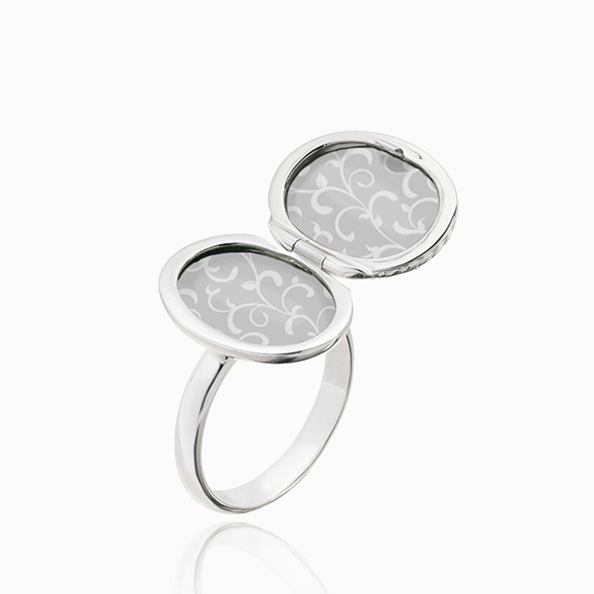 Product title: Pink Mother of Pearl Locket Ring, product type: Ring