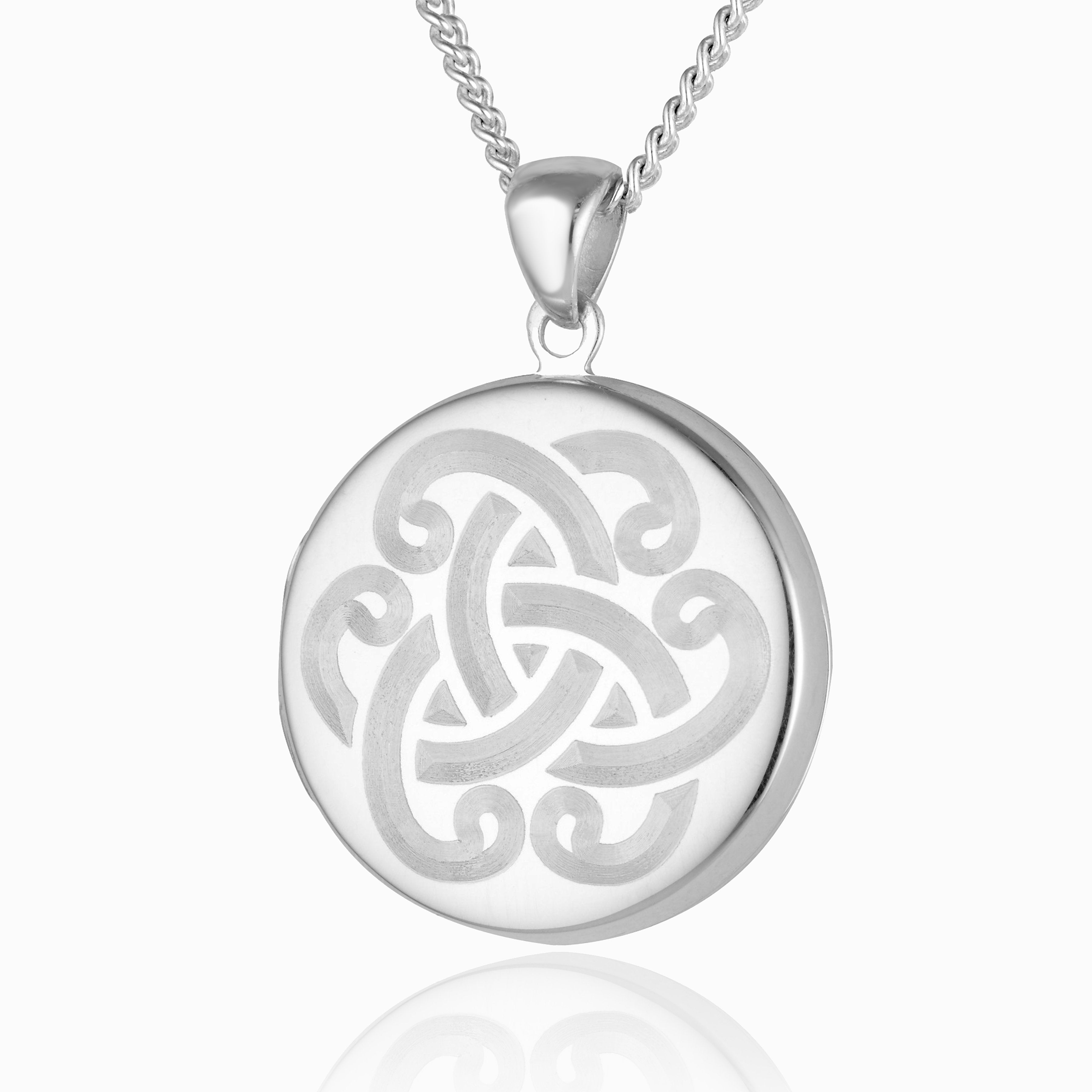 Product title: Round Celtic Silver Locket, product type: Locket