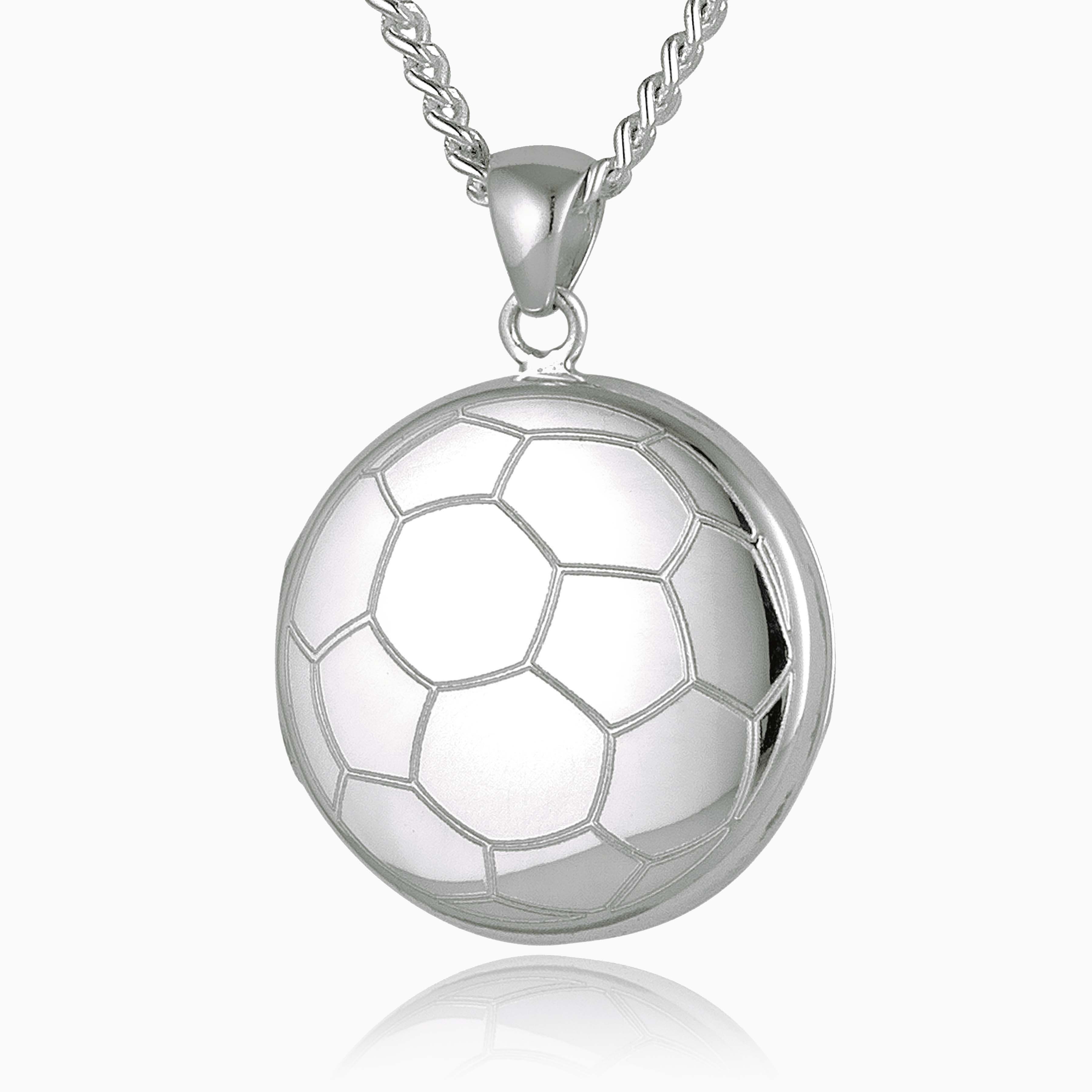 Product title: Silver Football Locket, product type: Locket