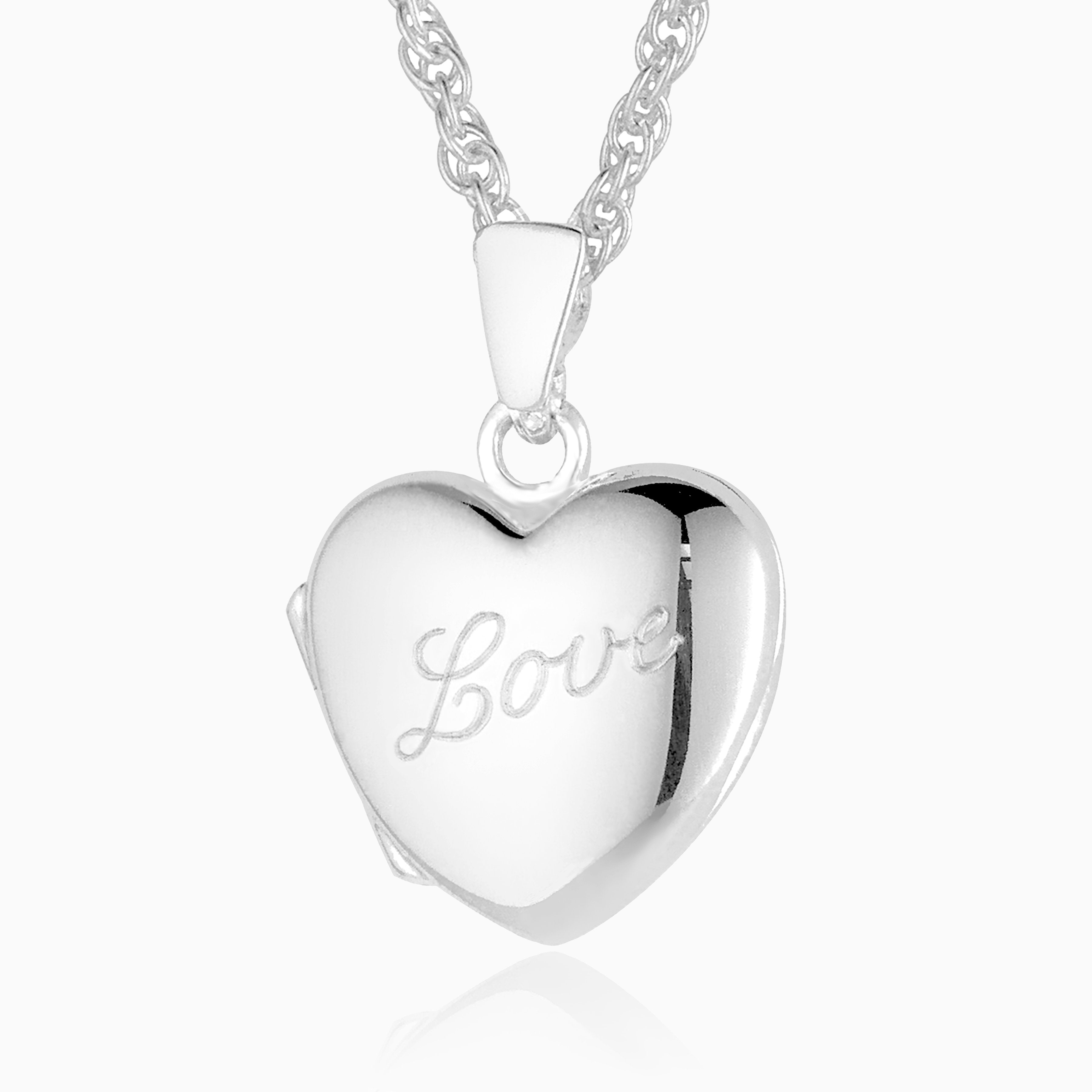 Product title: Premium Petite Silver Loveheart Locket, product type: Locket