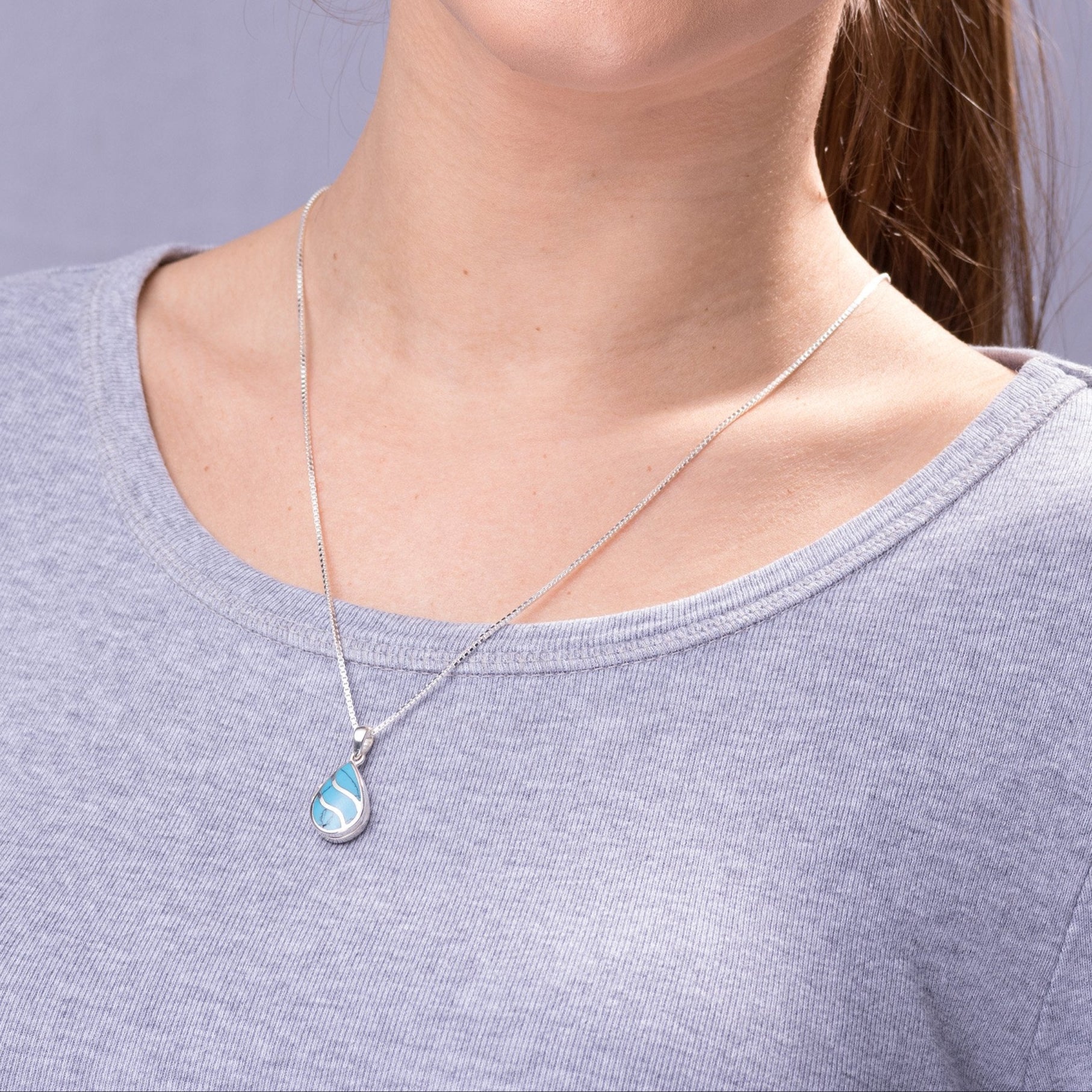 Product title: Turquoise Teardrop Locket, product type: Locket