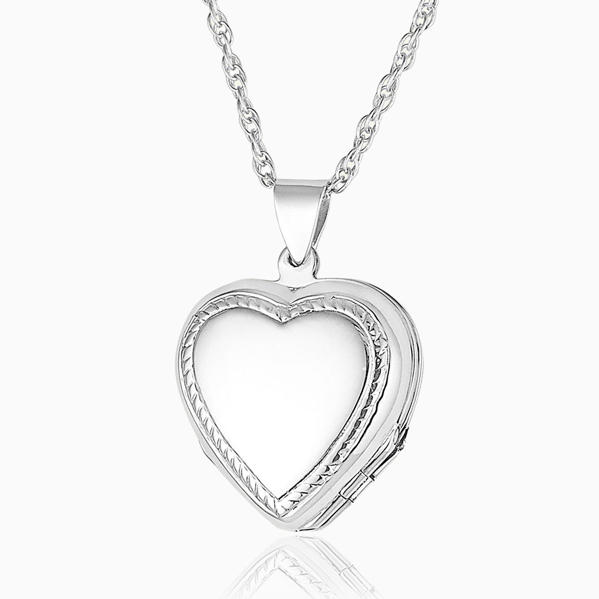 Product title: Silver 4-Photo Rope Twist Locket, product type: Locket