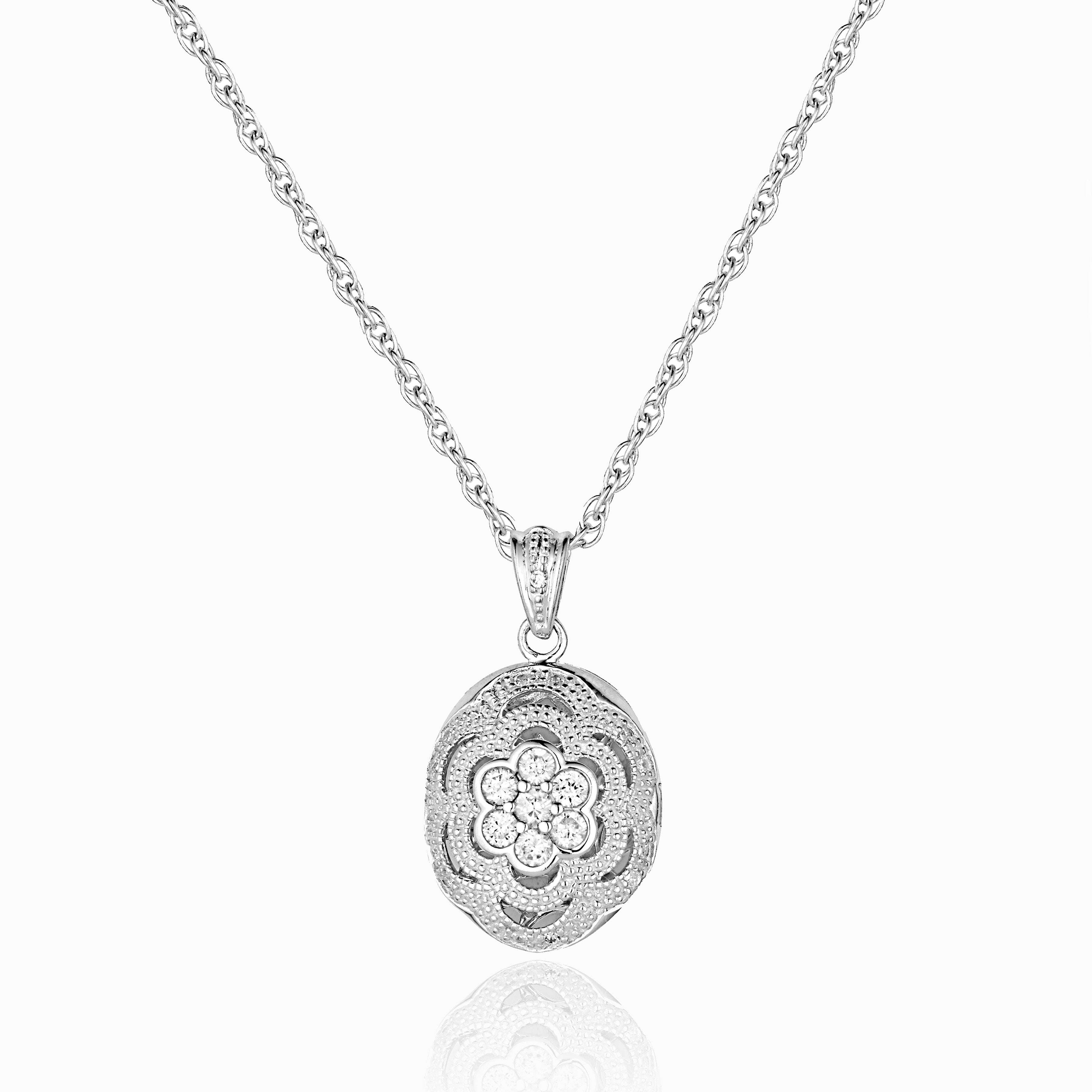 Product title: Sparkly Flower Locket, product type: Locket