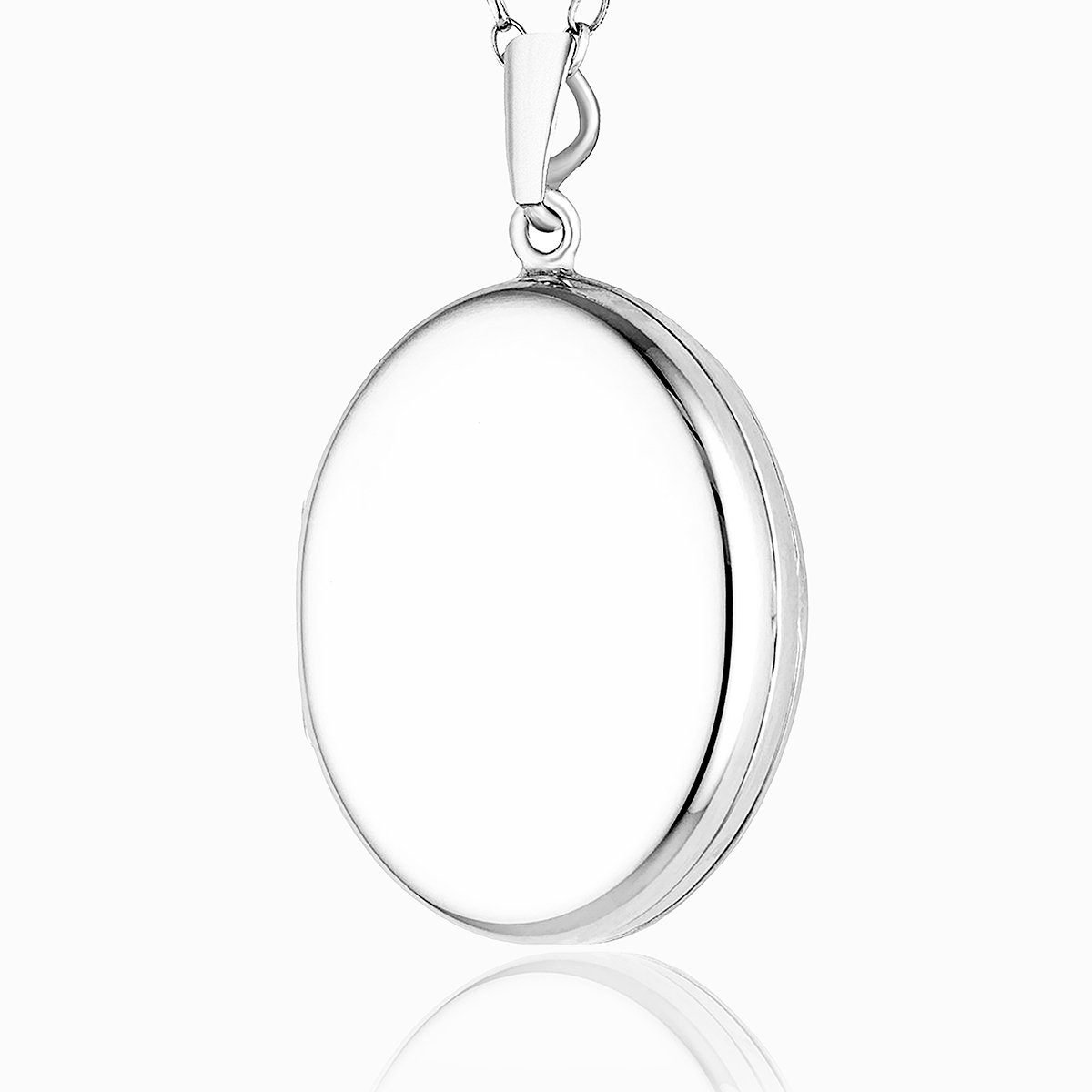 925 sterling silver large plain oval 4 photo locket