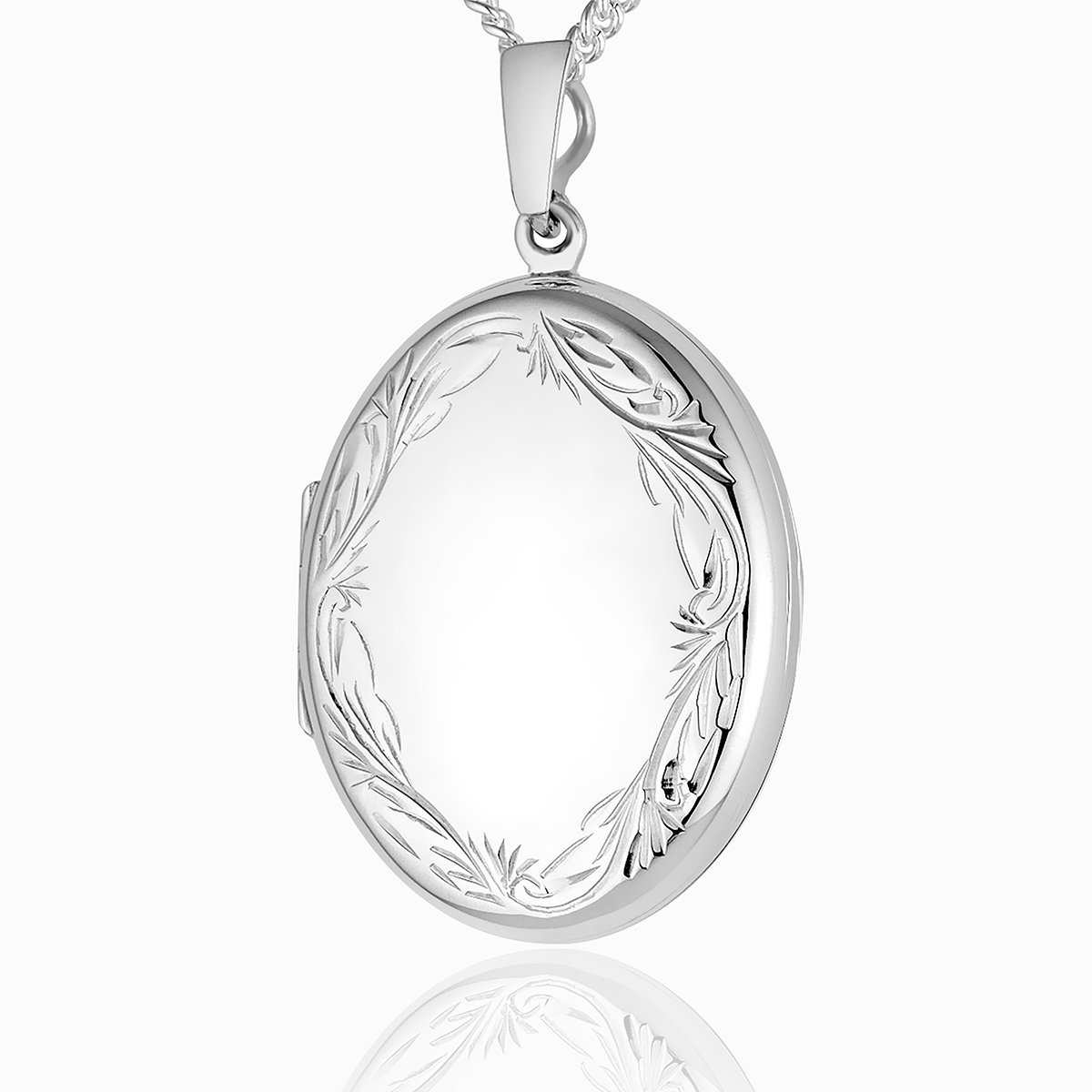 925 sterling silver engraved foliate border 4 photo locket